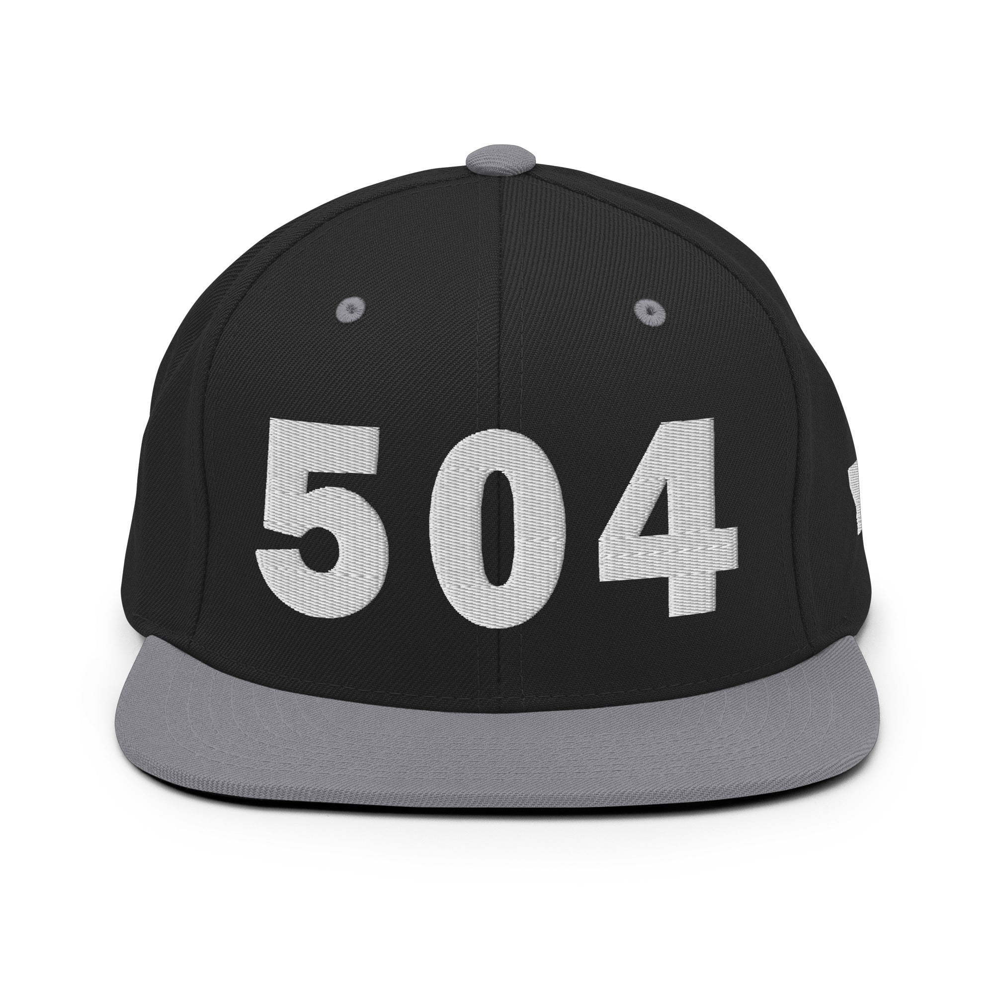 504 Area Code Snapback Hat