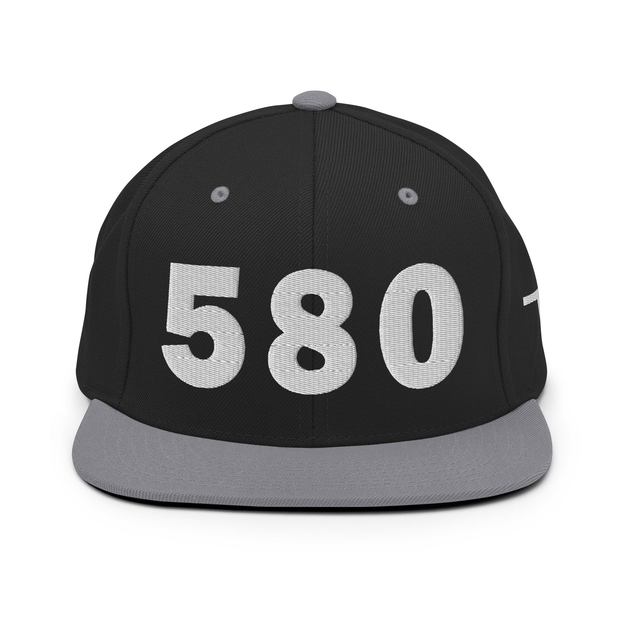 580 Area Code Snapback Hat