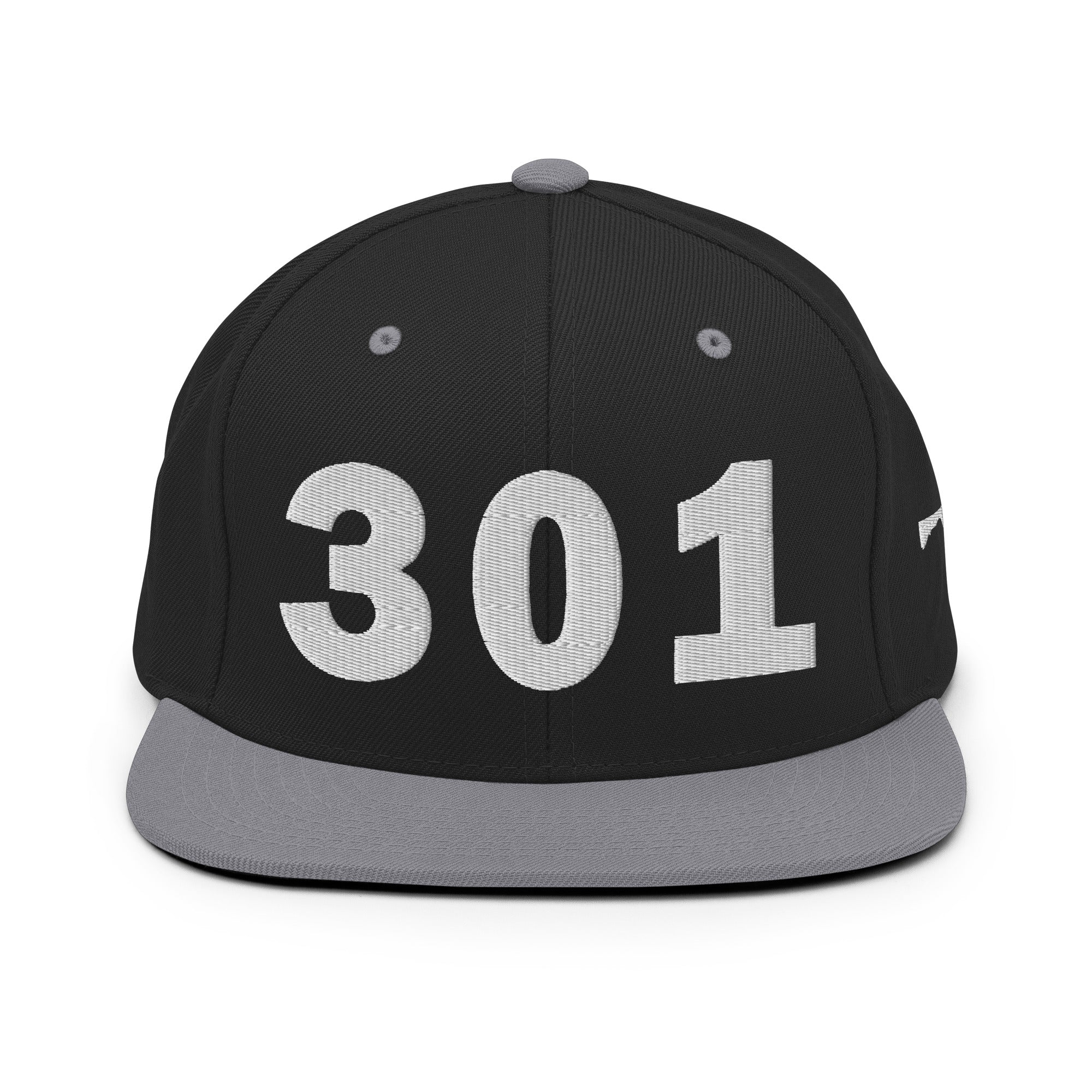 301 Area Code Snapback Hat