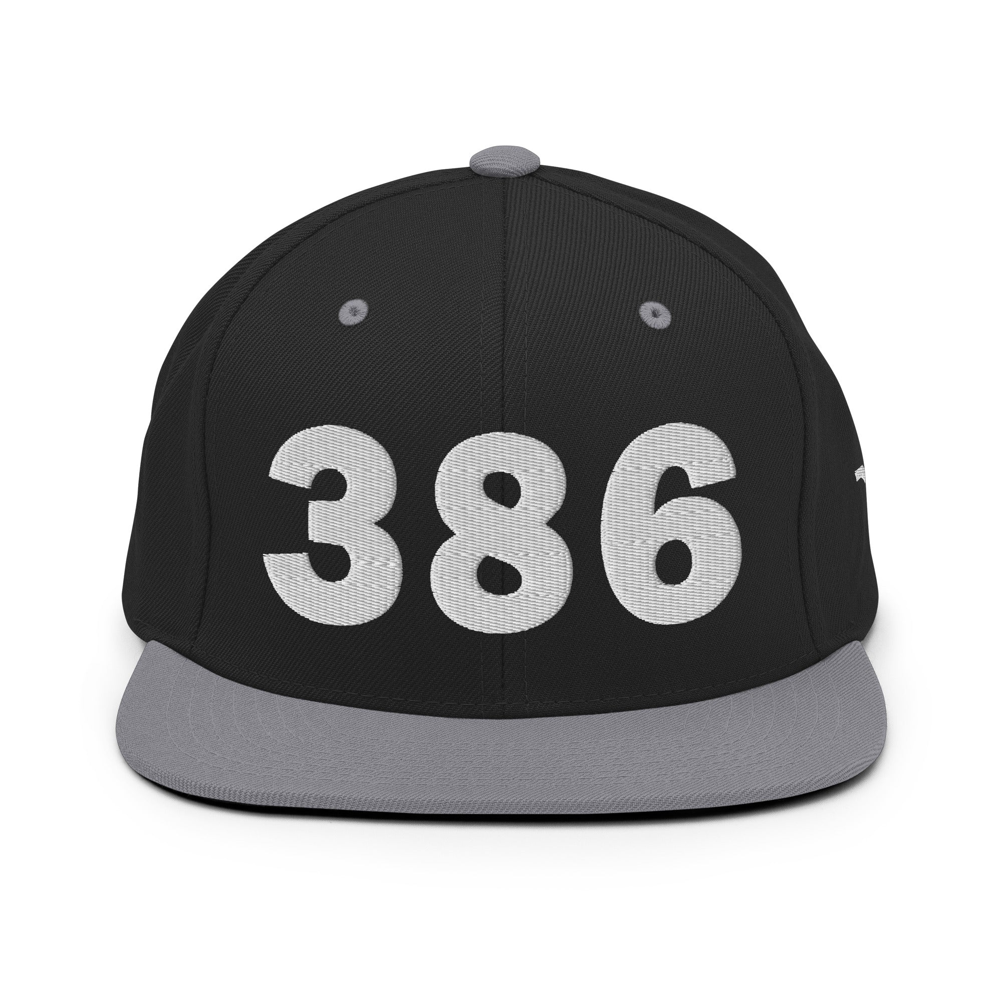 386 Area Code Snapback Hat