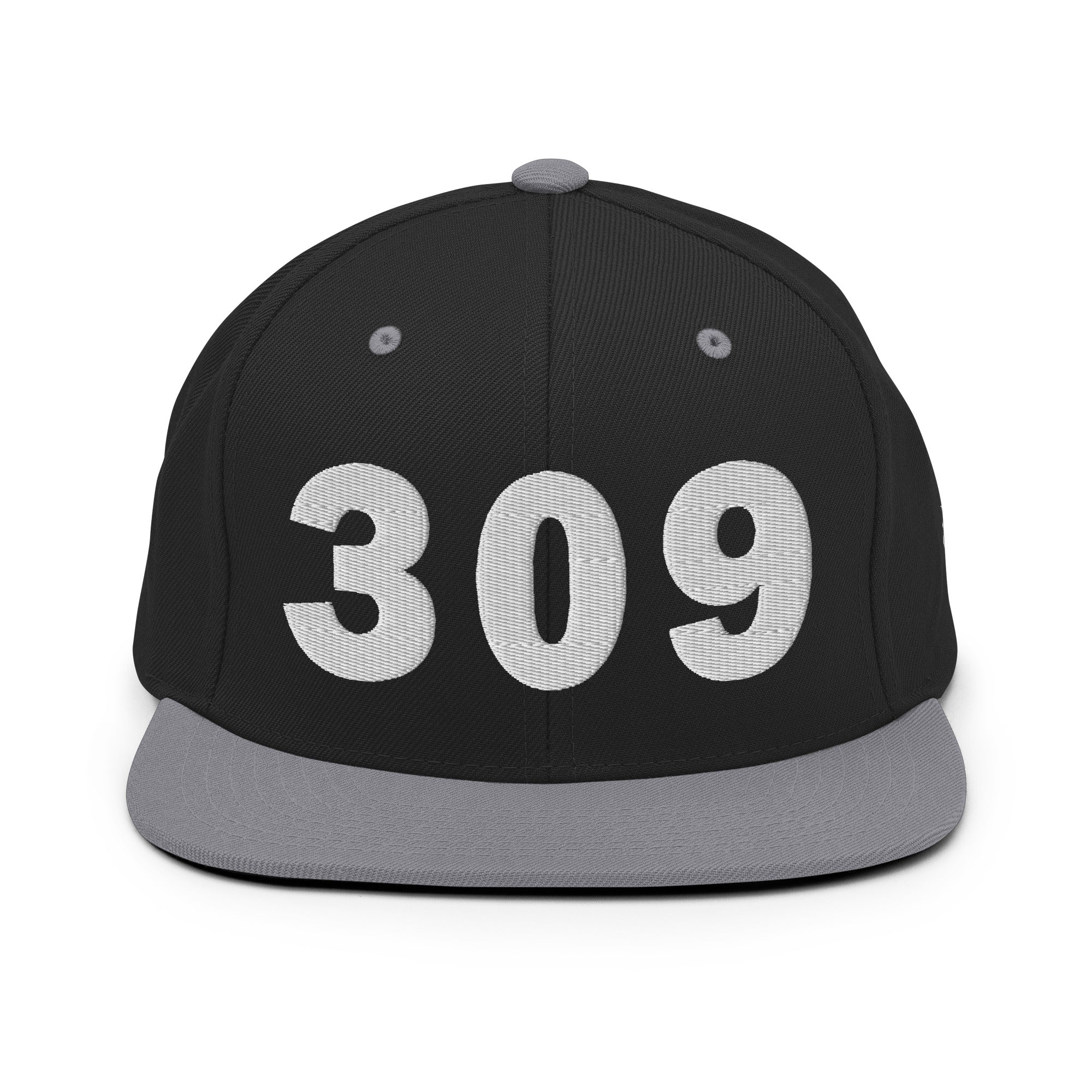 309 Area Code Snapback Hat