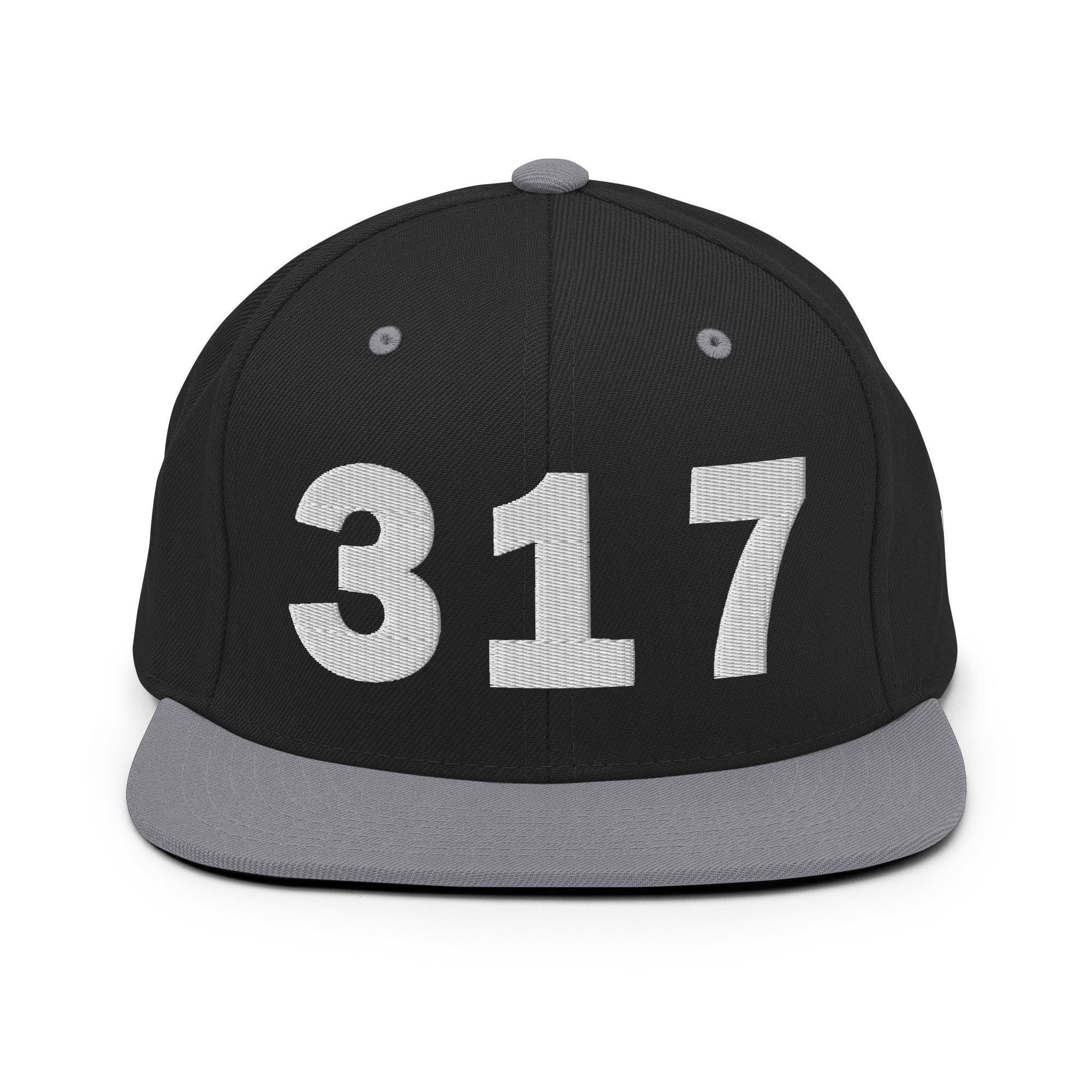 317 Area Code Snapback Hat
