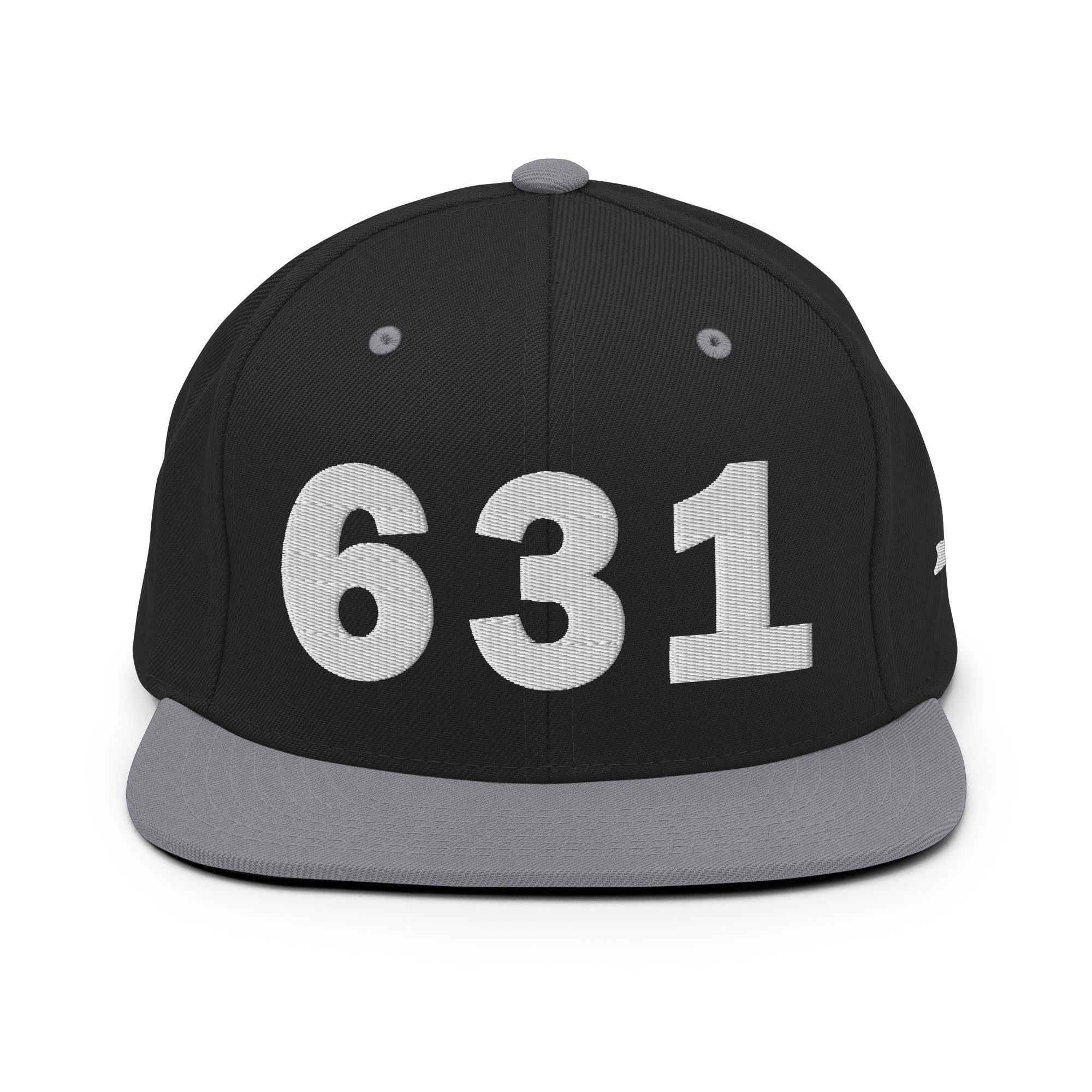631 Area Code Snapback Hat