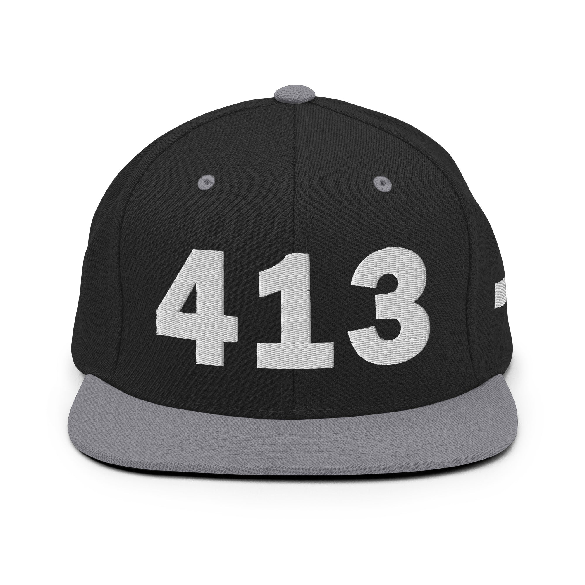 413 Area Code Snapback Hat