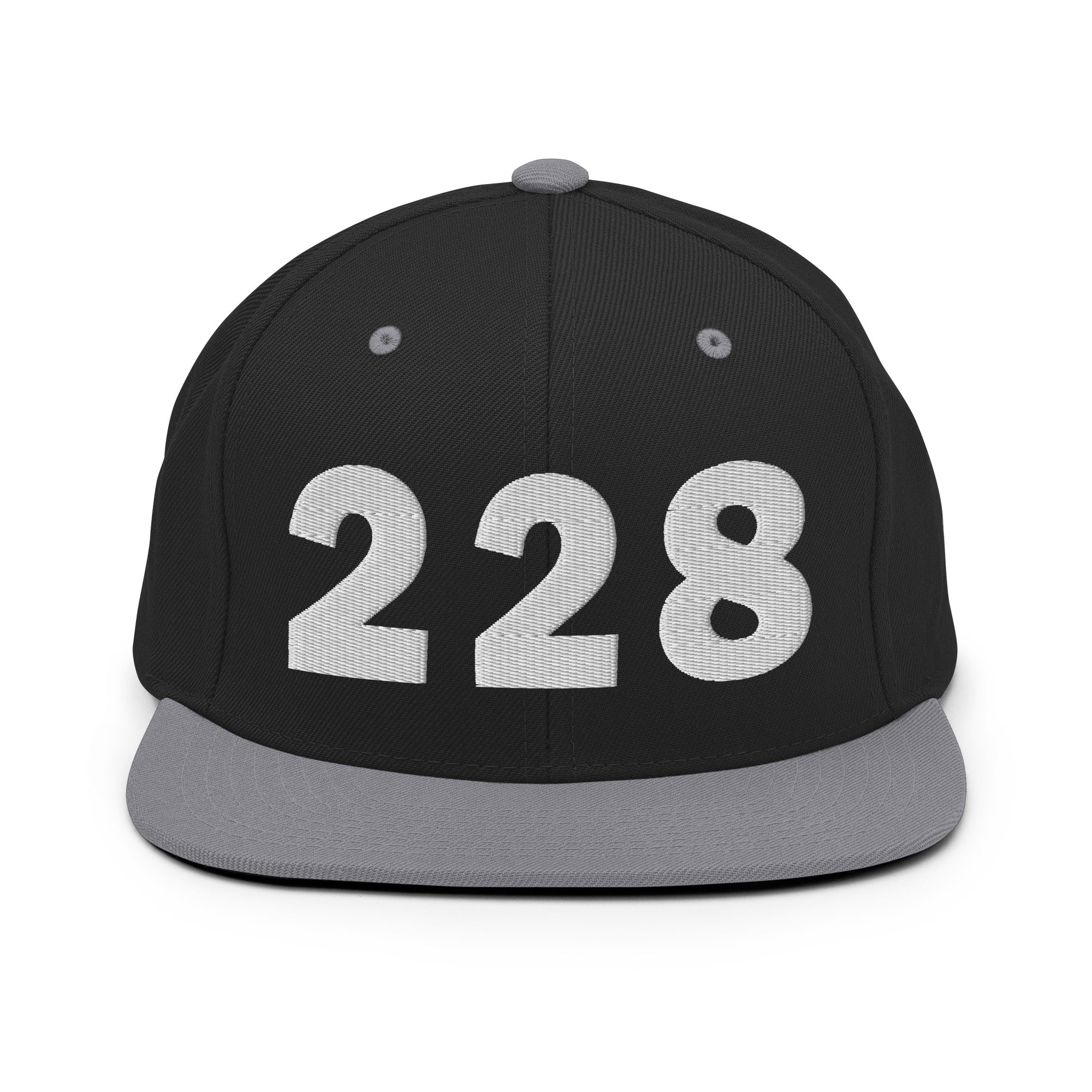 228 Area Code Snapback Hat