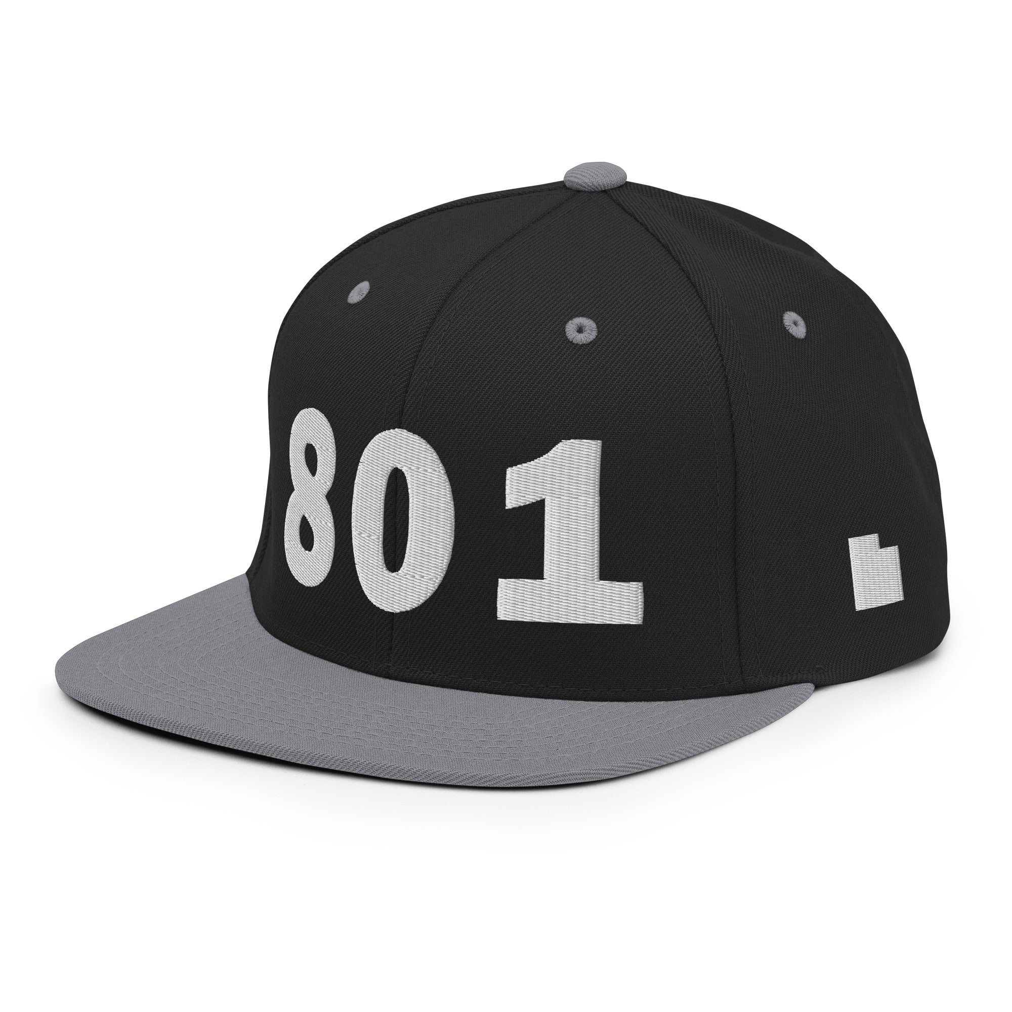 801 Area Code Snapback Hat