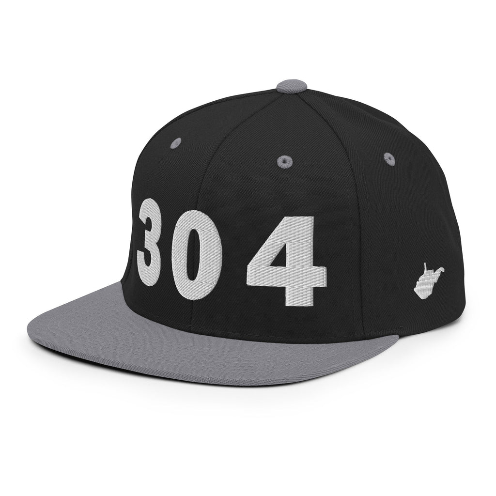 304 Area Code Snapback Hat