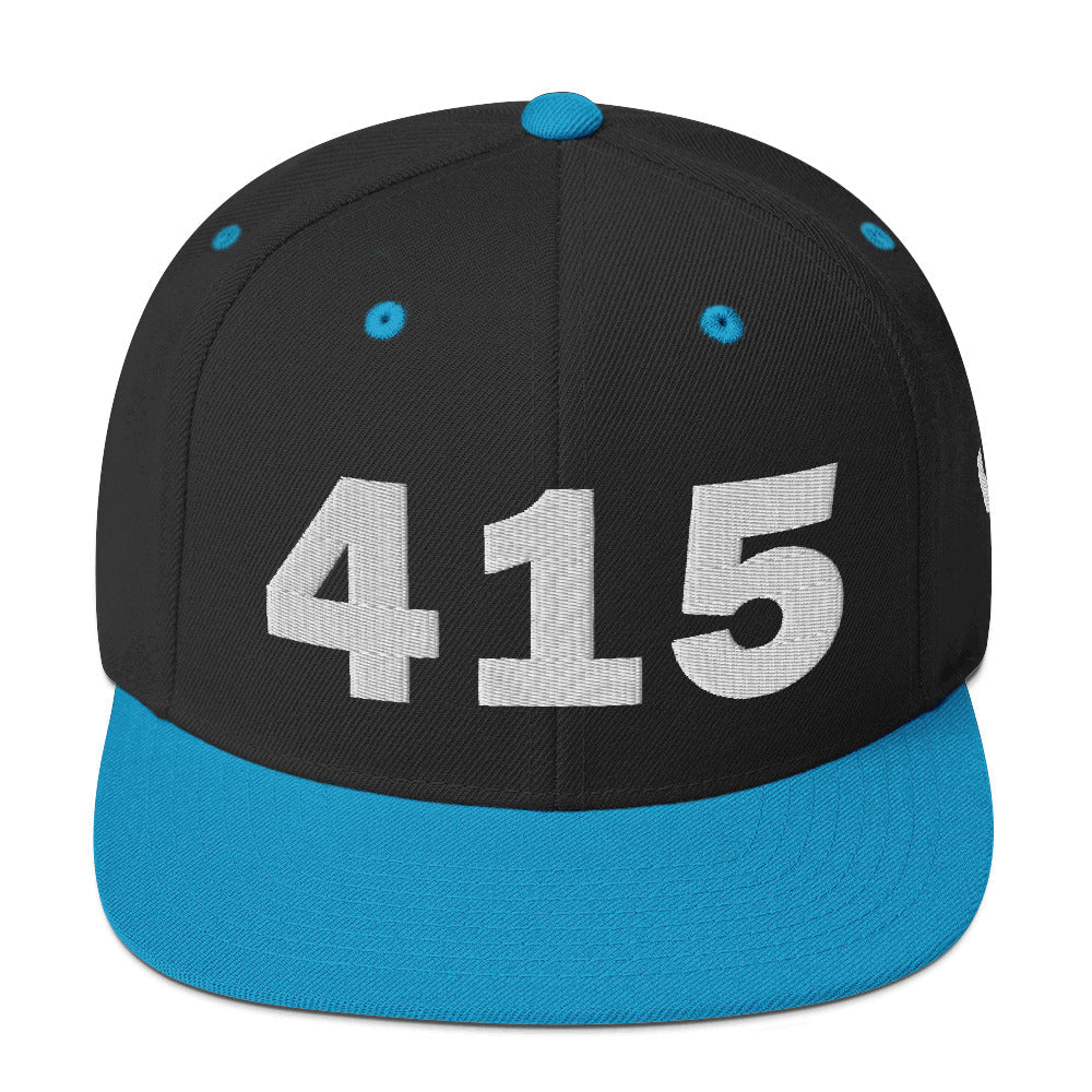 415 Area Code Snapback Hat