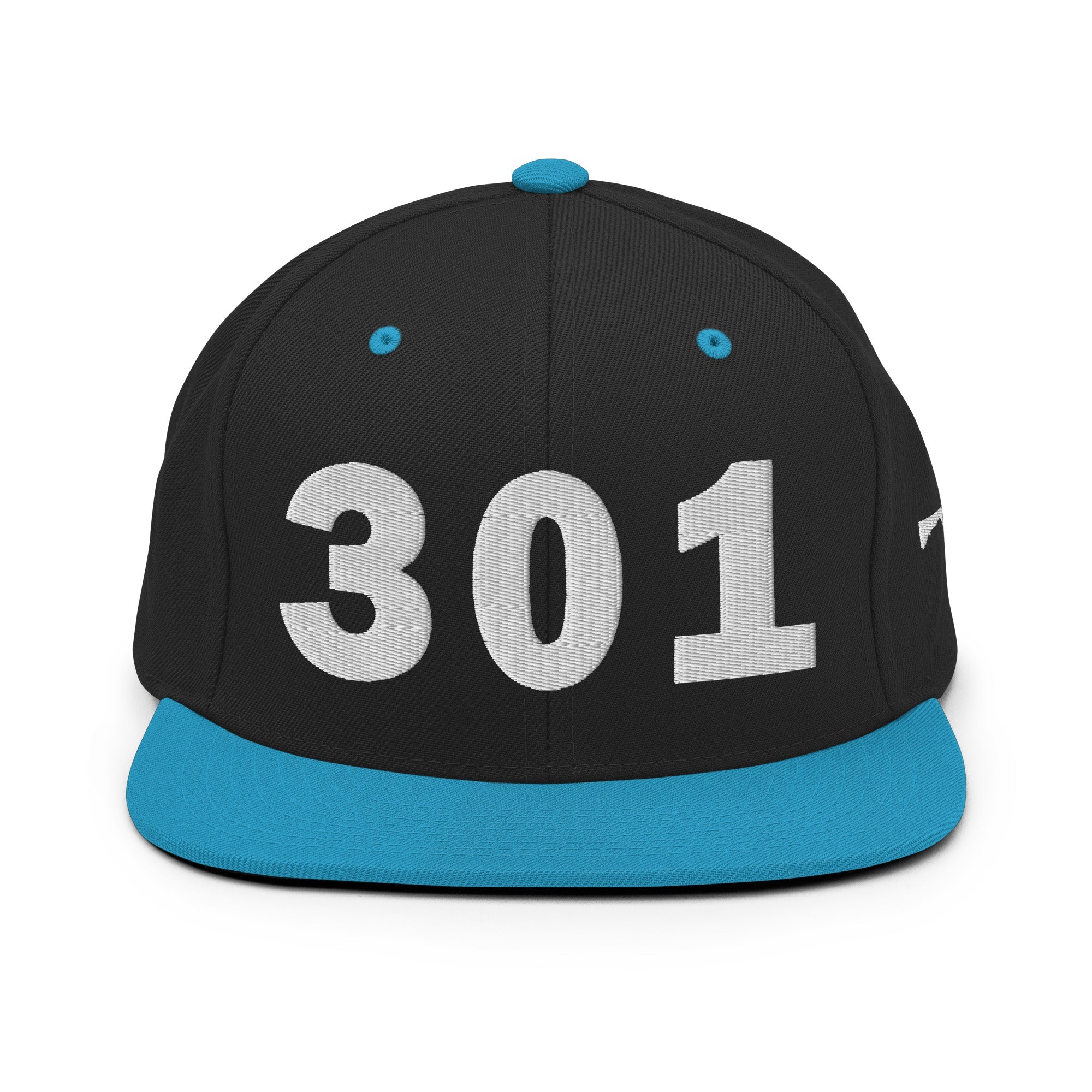 301 Area Code Snapback Hat