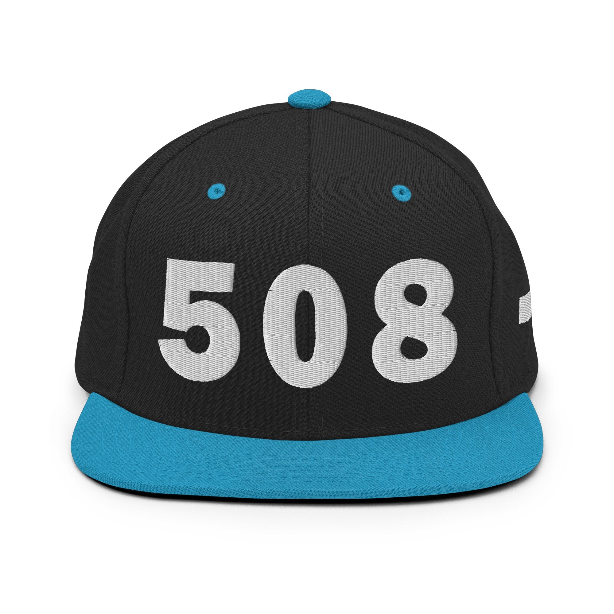 508 Area Code Snapback Hat