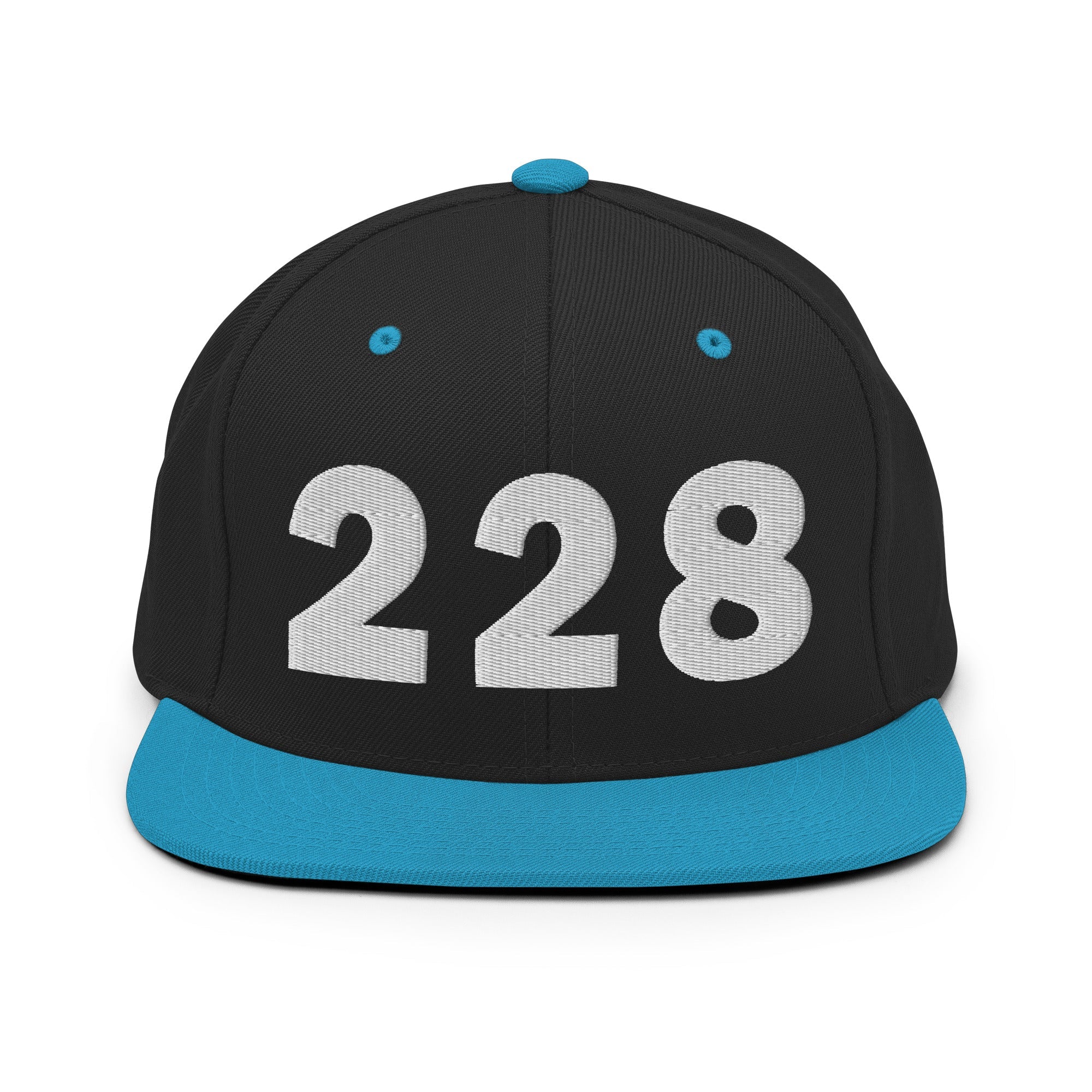 228 Area Code Snapback Hat