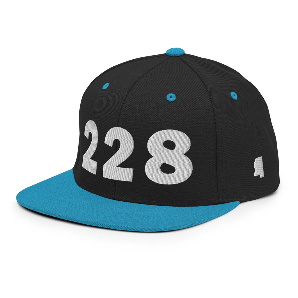 228 Area Code Snapback Hat