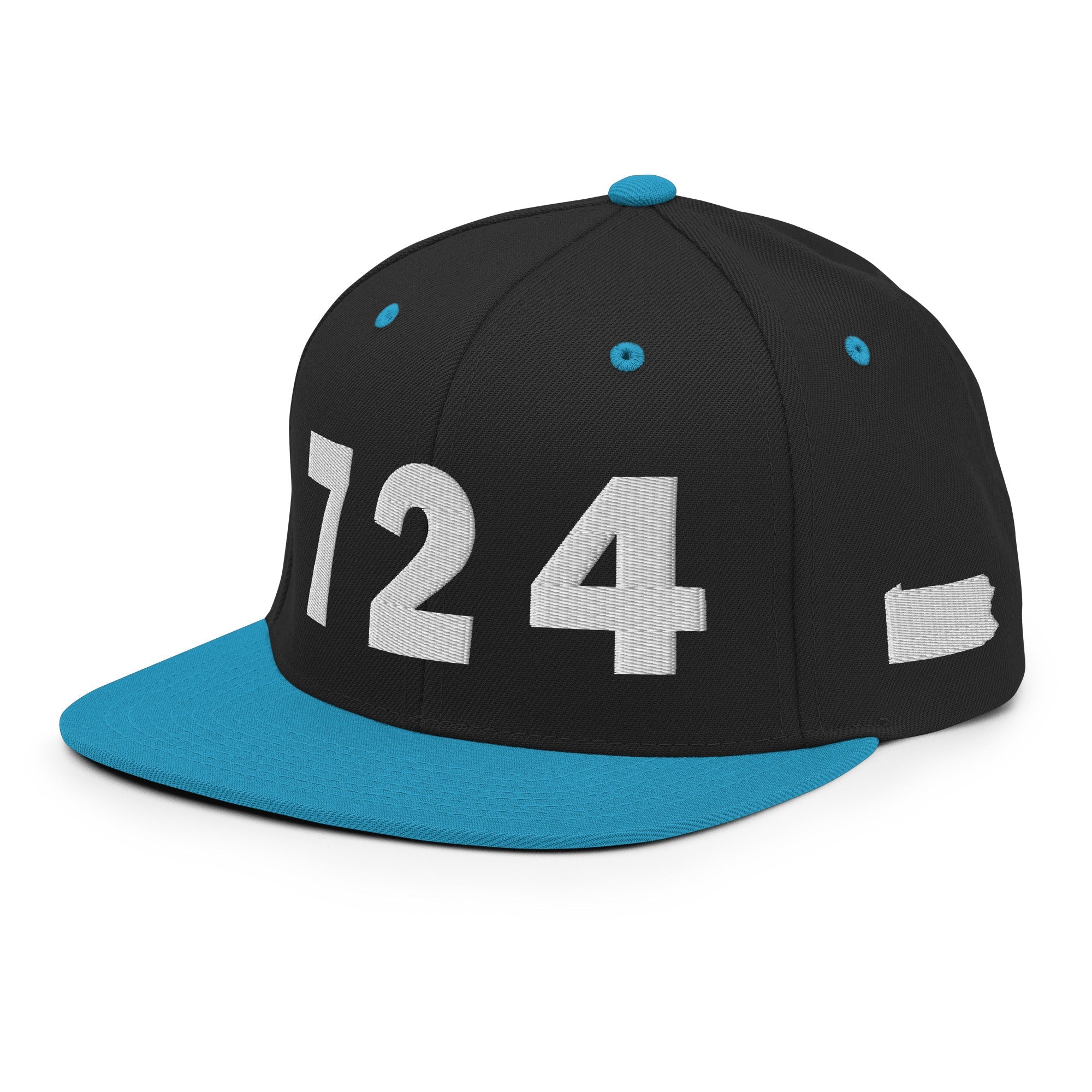724 Area Code Snapback Hat