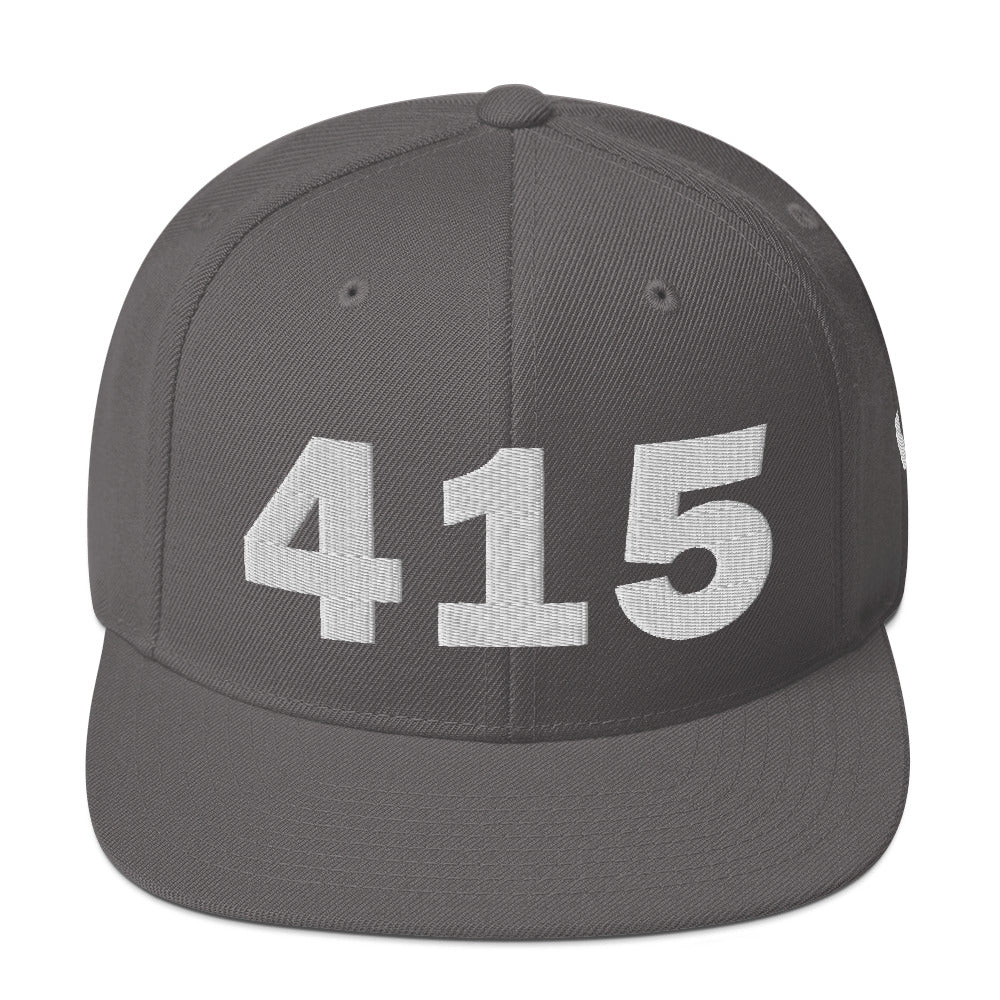415 Area Code Snapback Hat