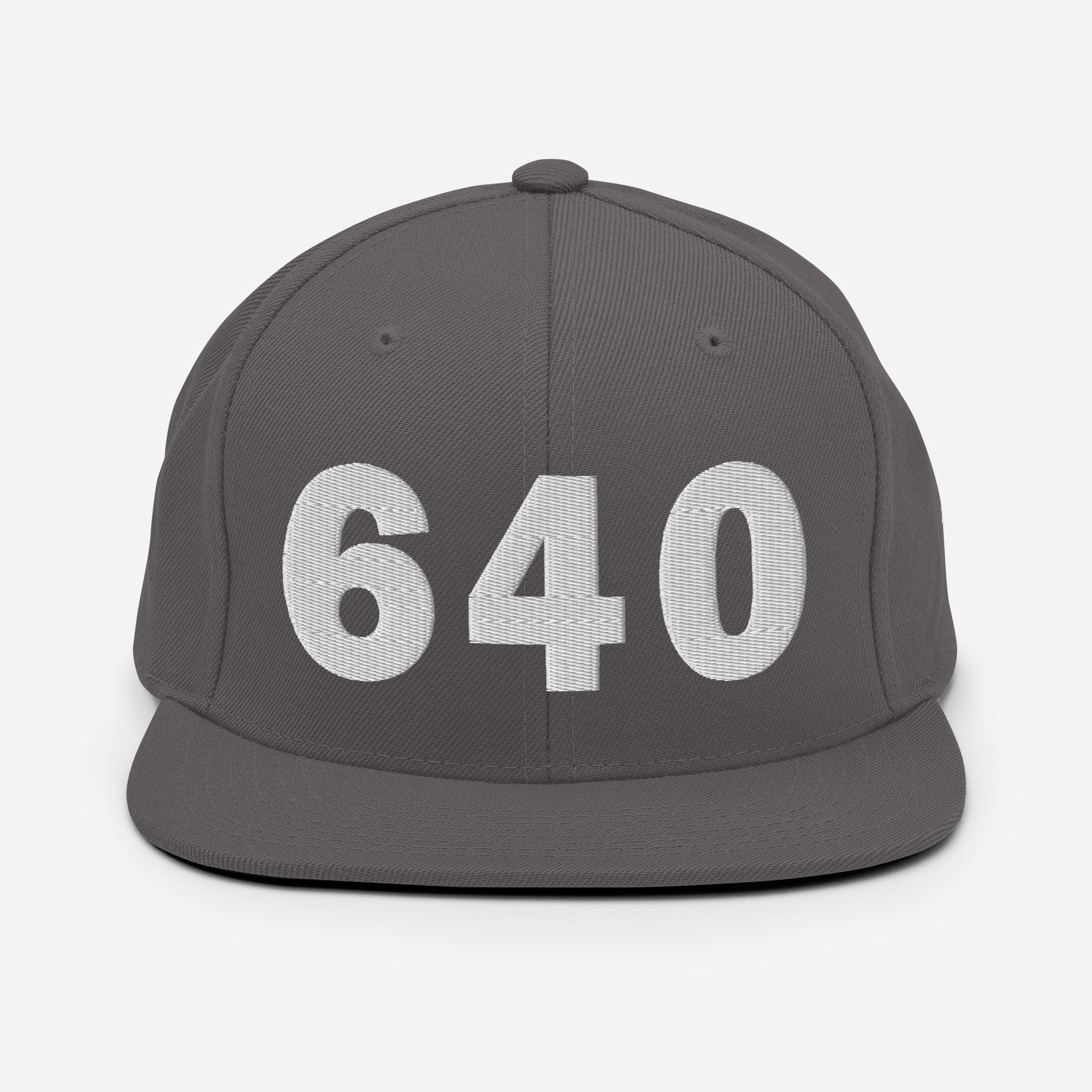 640 Area Code Snapback Hat