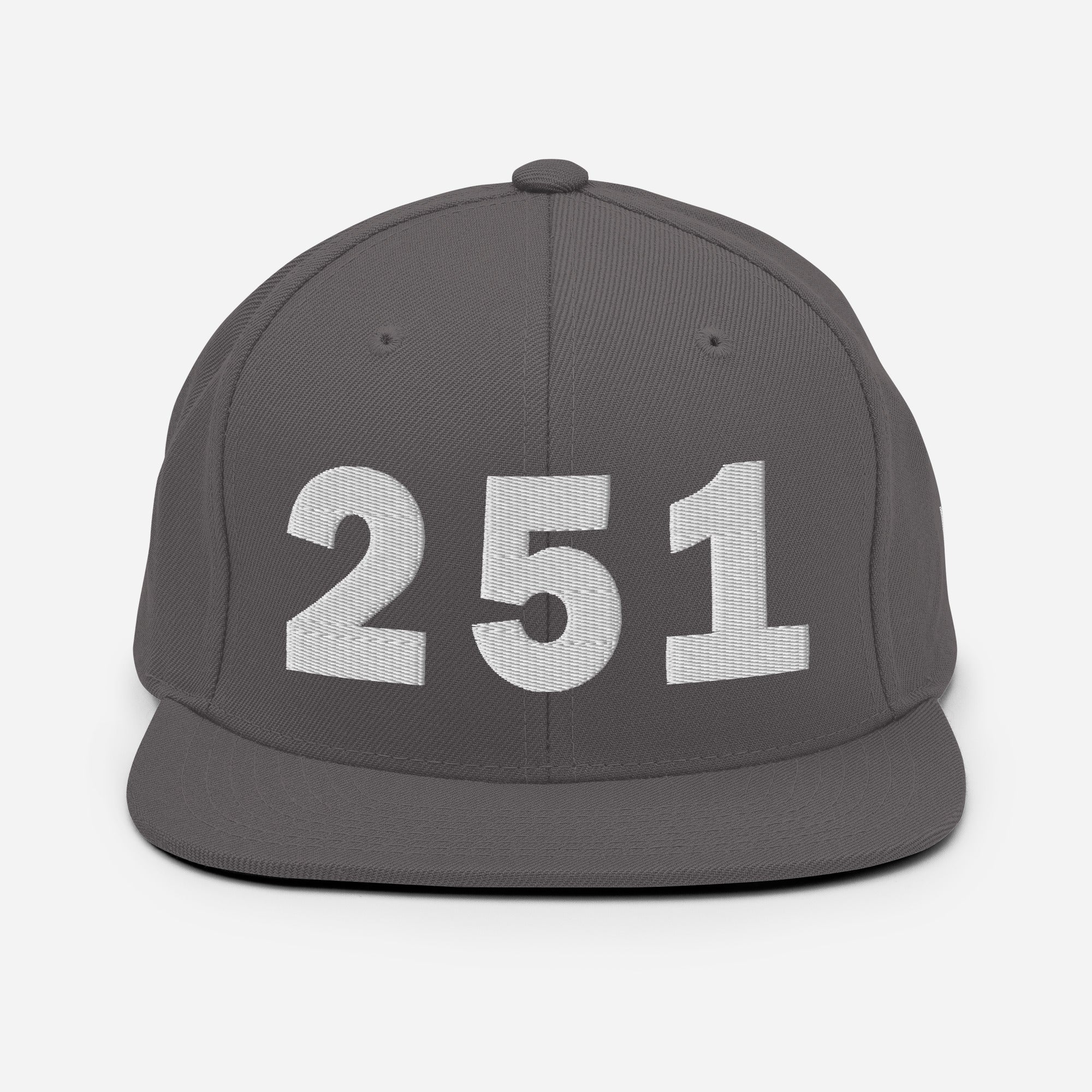 251 Area Code Snapback Hat