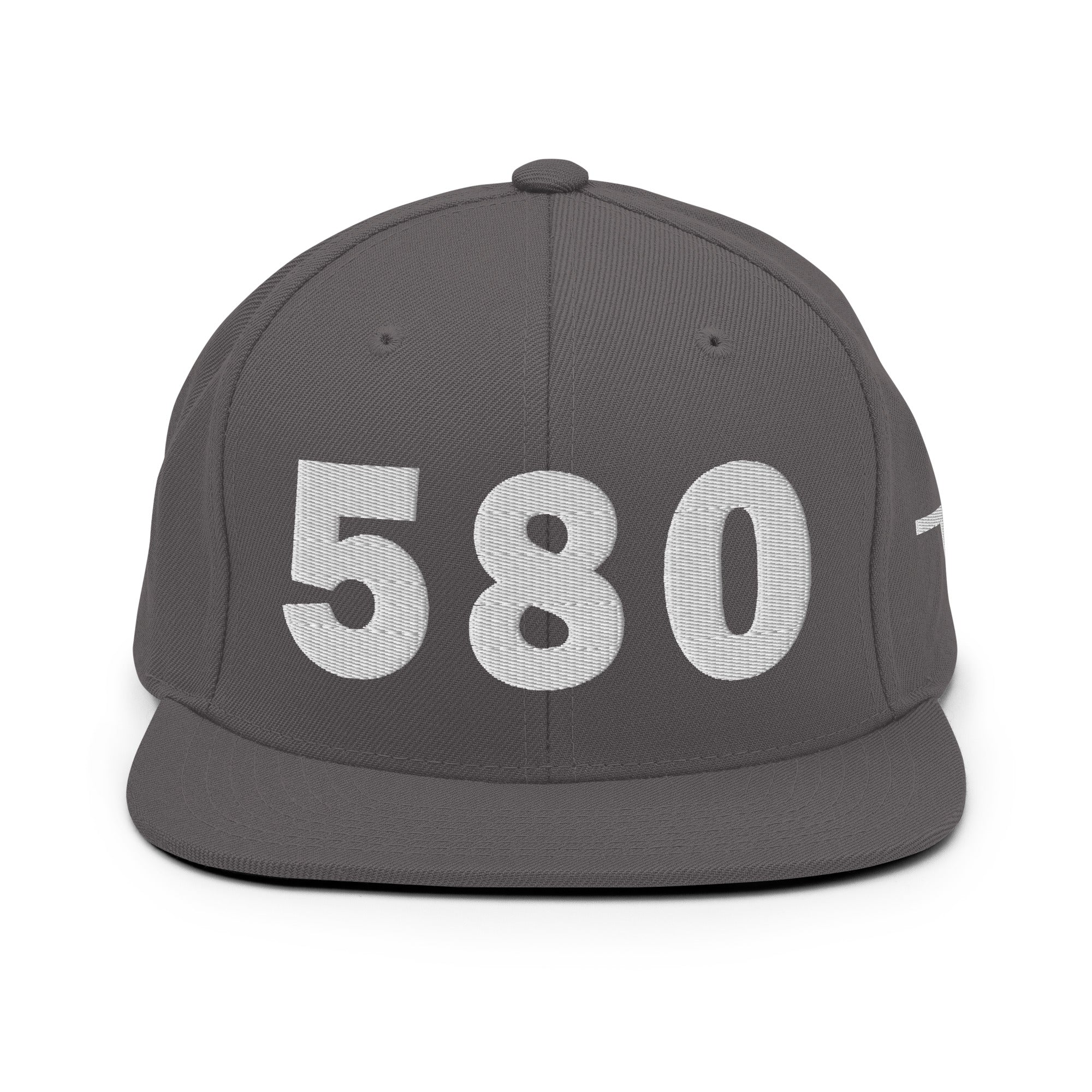 580 Area Code Snapback Hat
