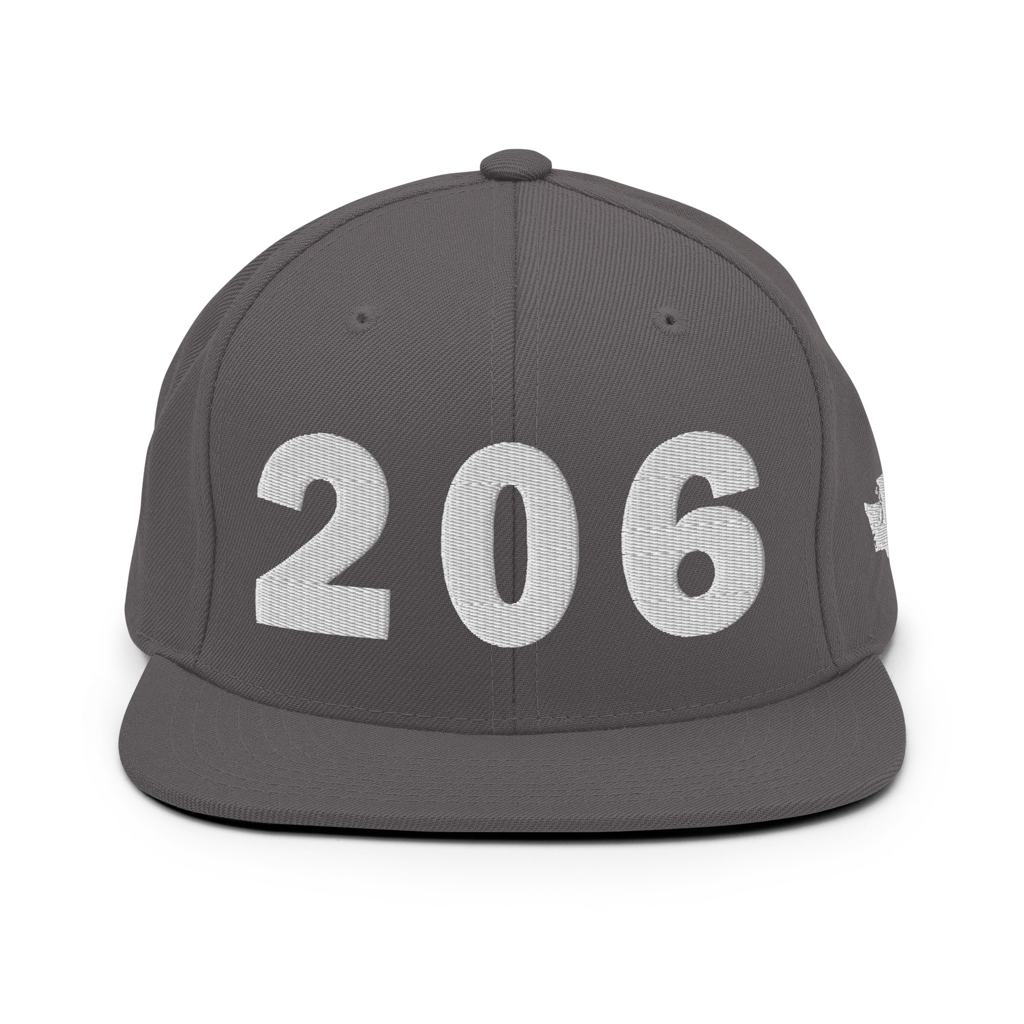 206 Area Code Snapback Hat