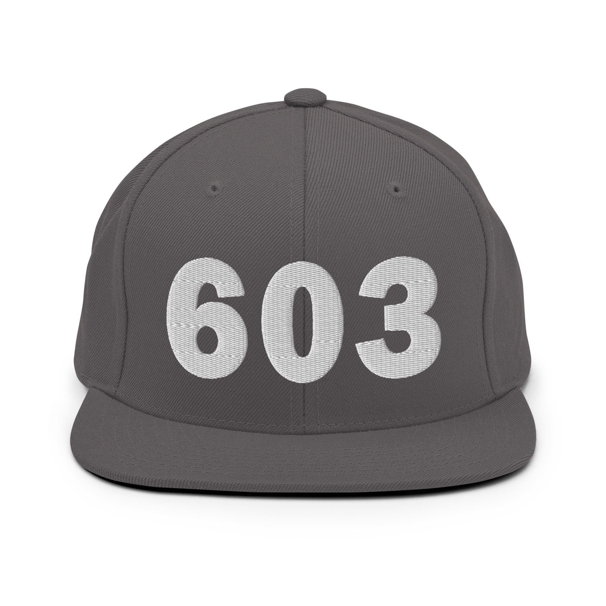 603 Area Code Snapback Hat