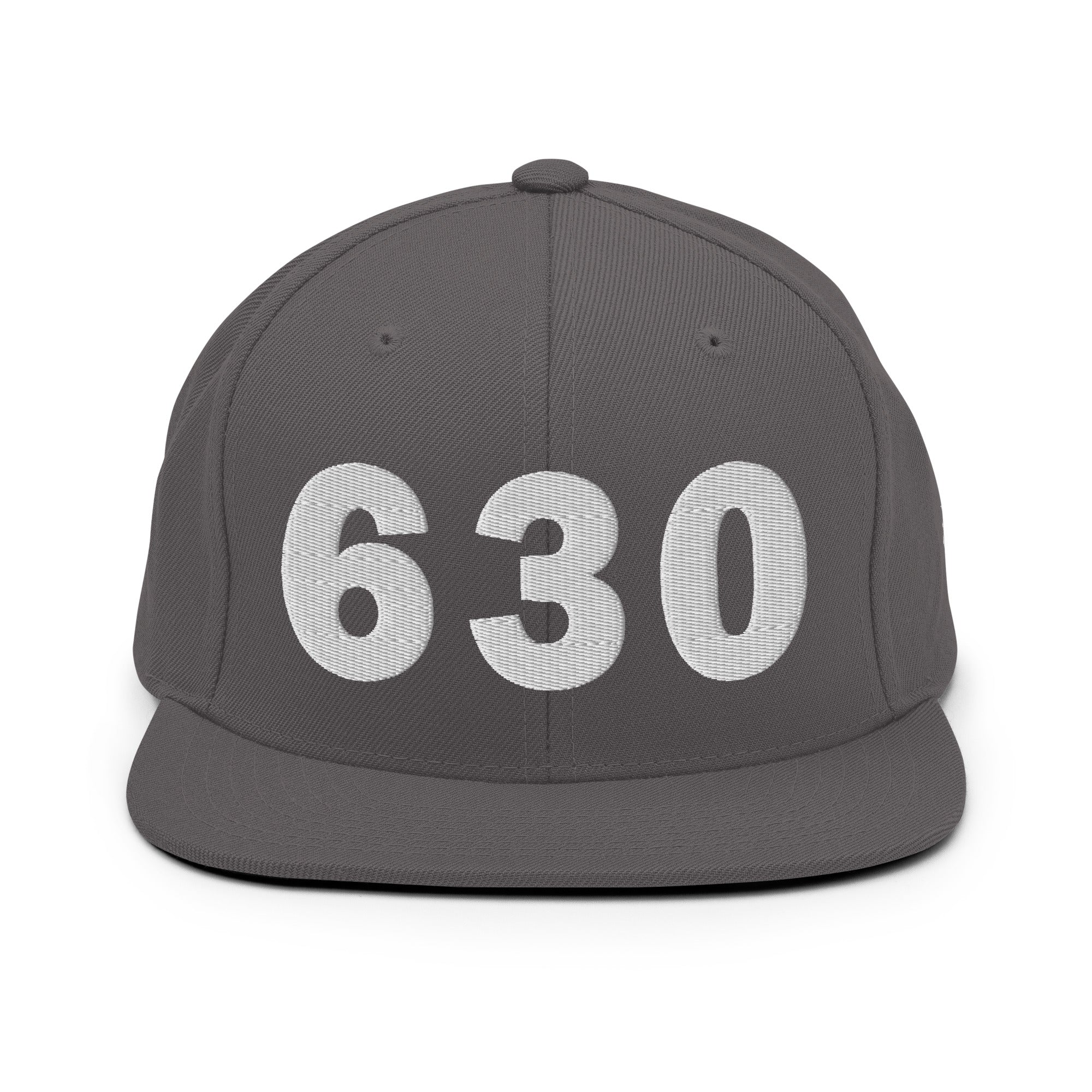630 Area Code Snapback Hat