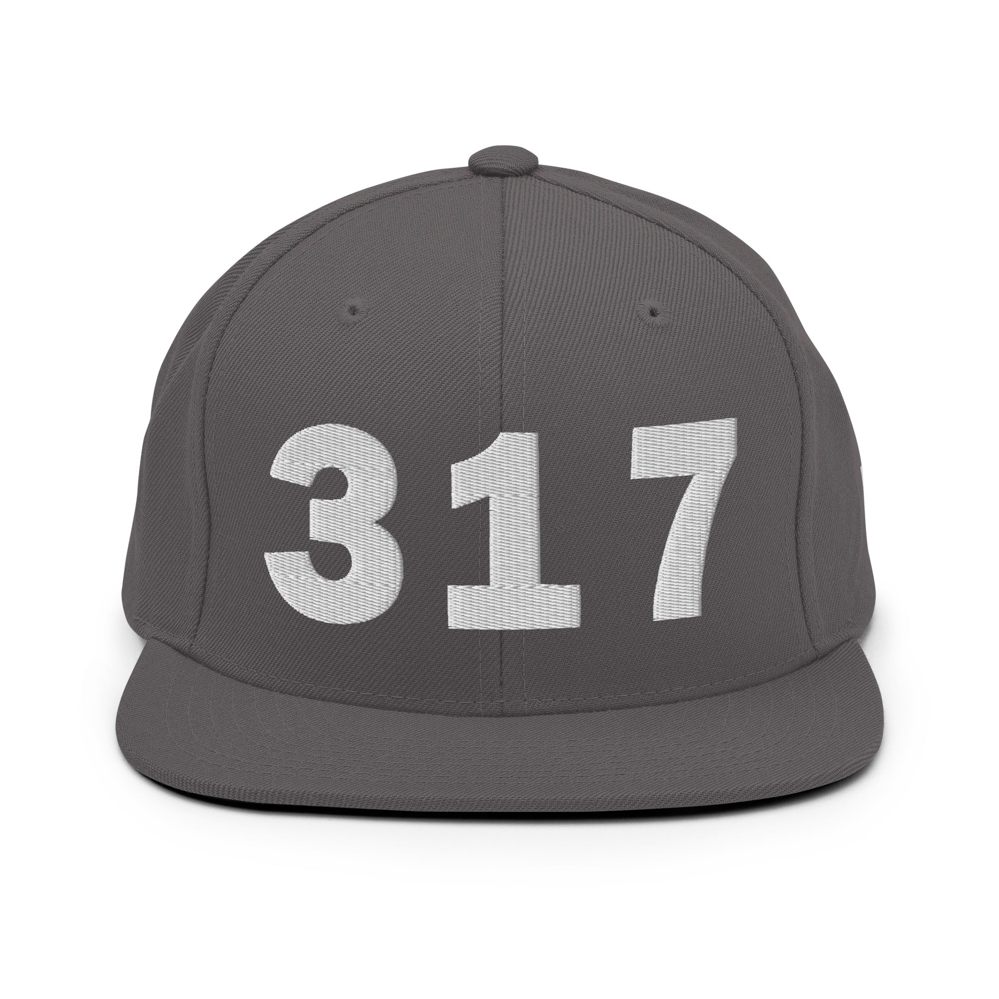 317 Area Code Snapback Hat