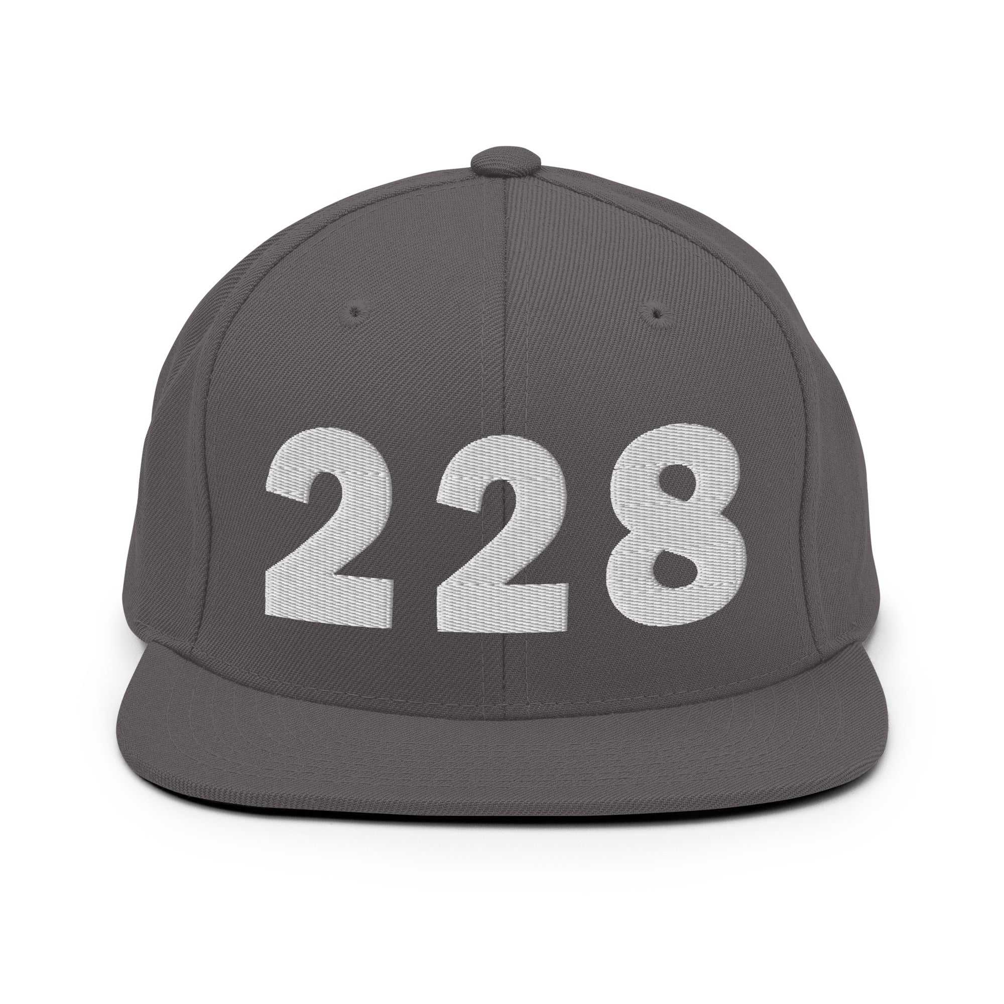 228 Area Code Snapback Hat