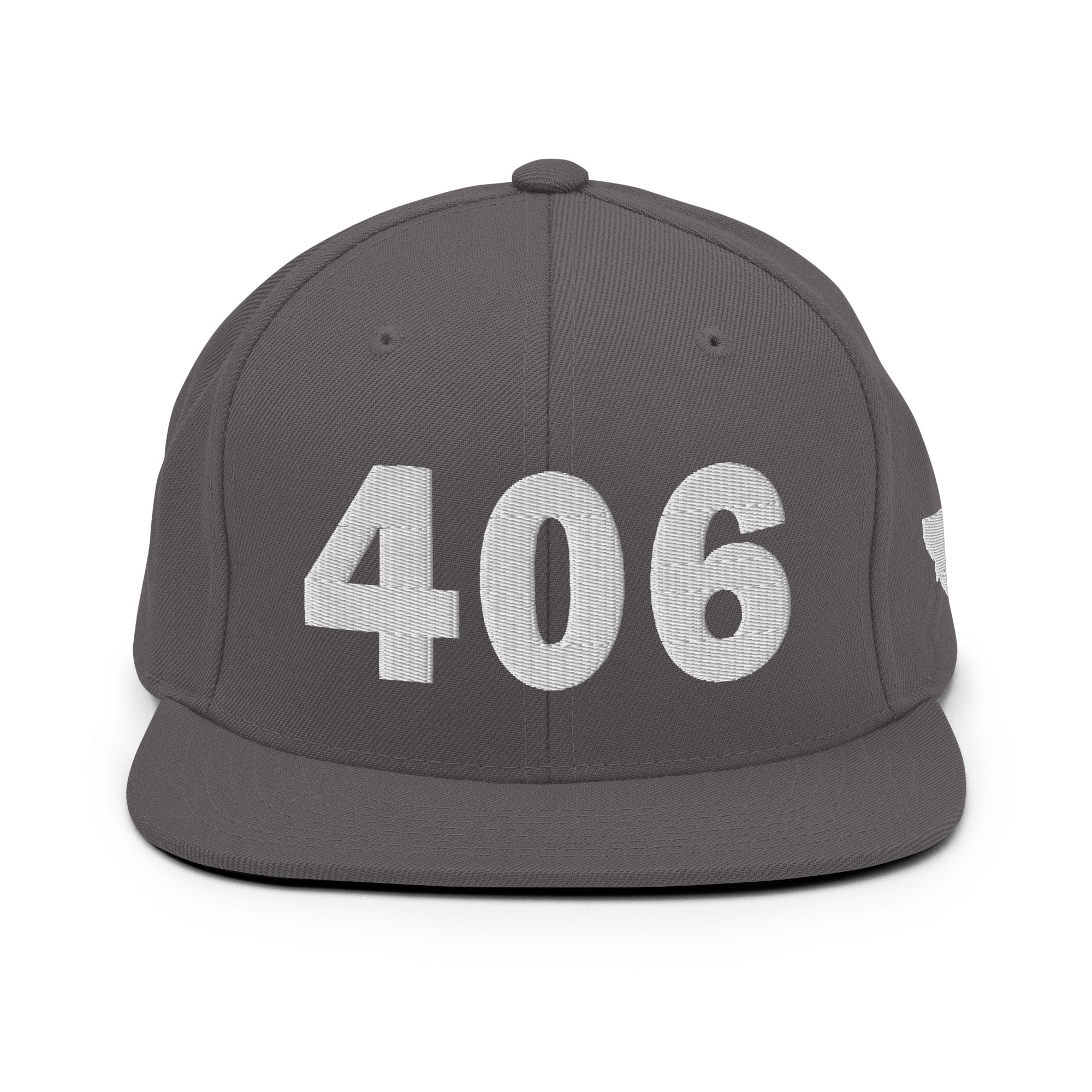 406 Area Code Snapback Hat