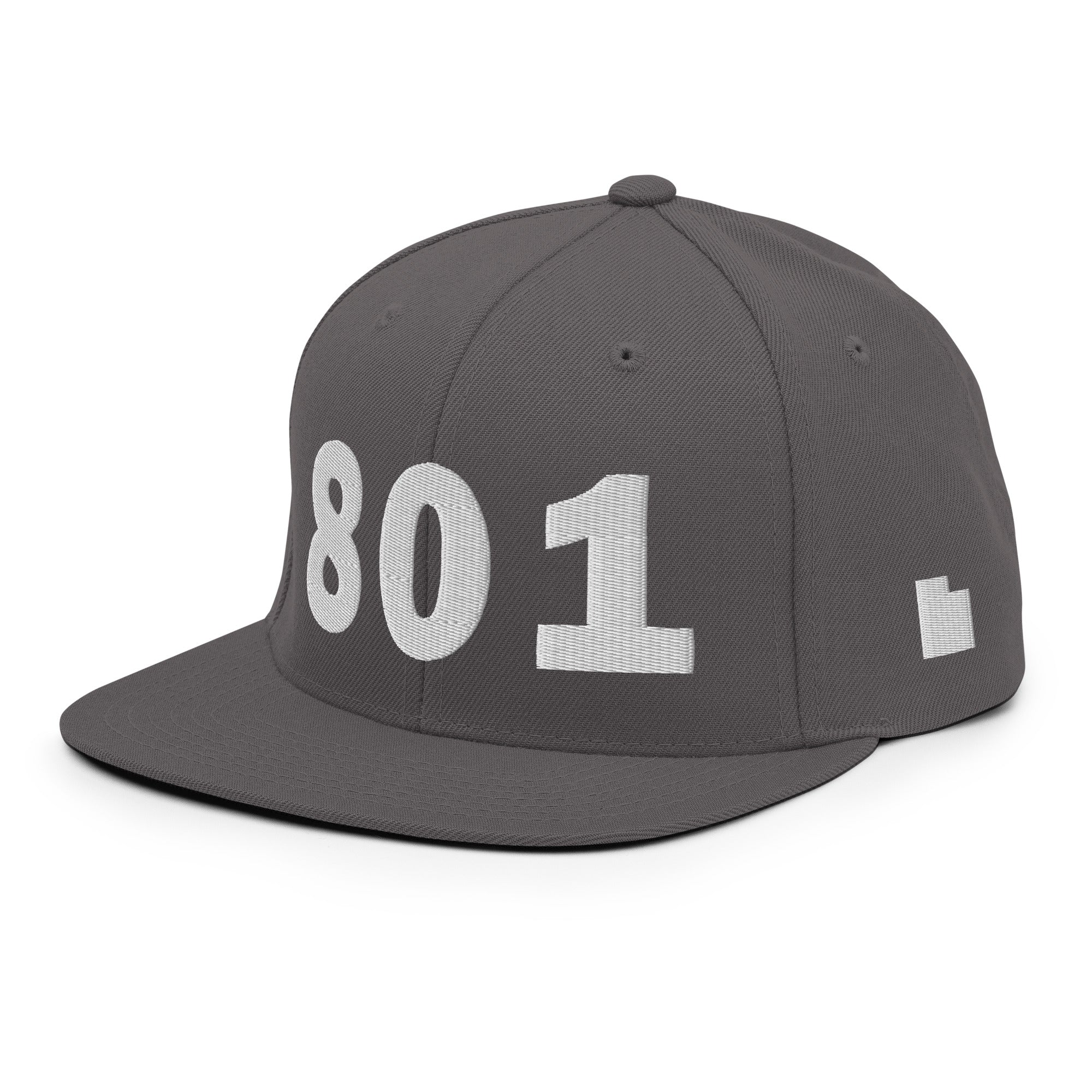 801 Area Code Snapback Hat