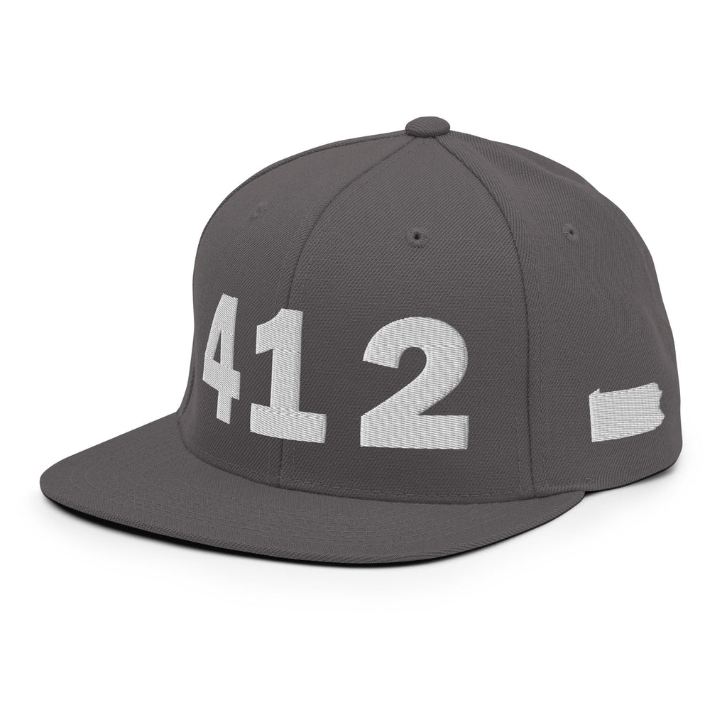 412 Area Code Snapback Hat