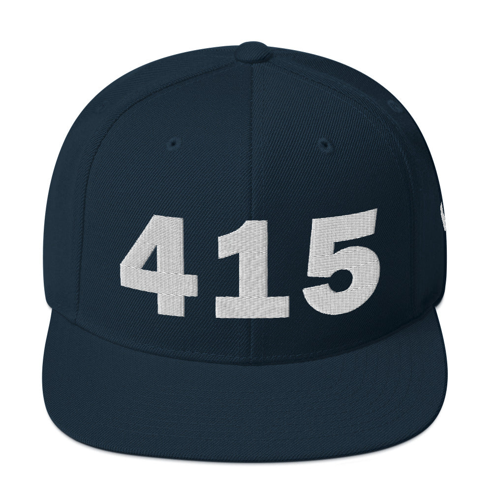 415 Area Code Snapback Hat
