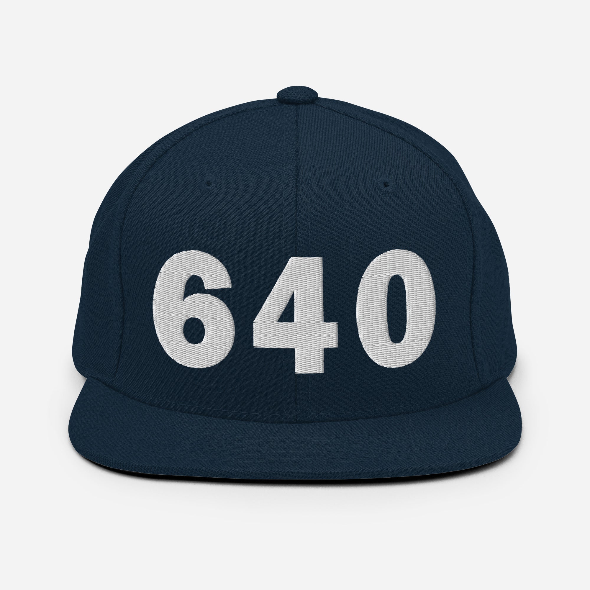 640 Area Code Snapback Hat