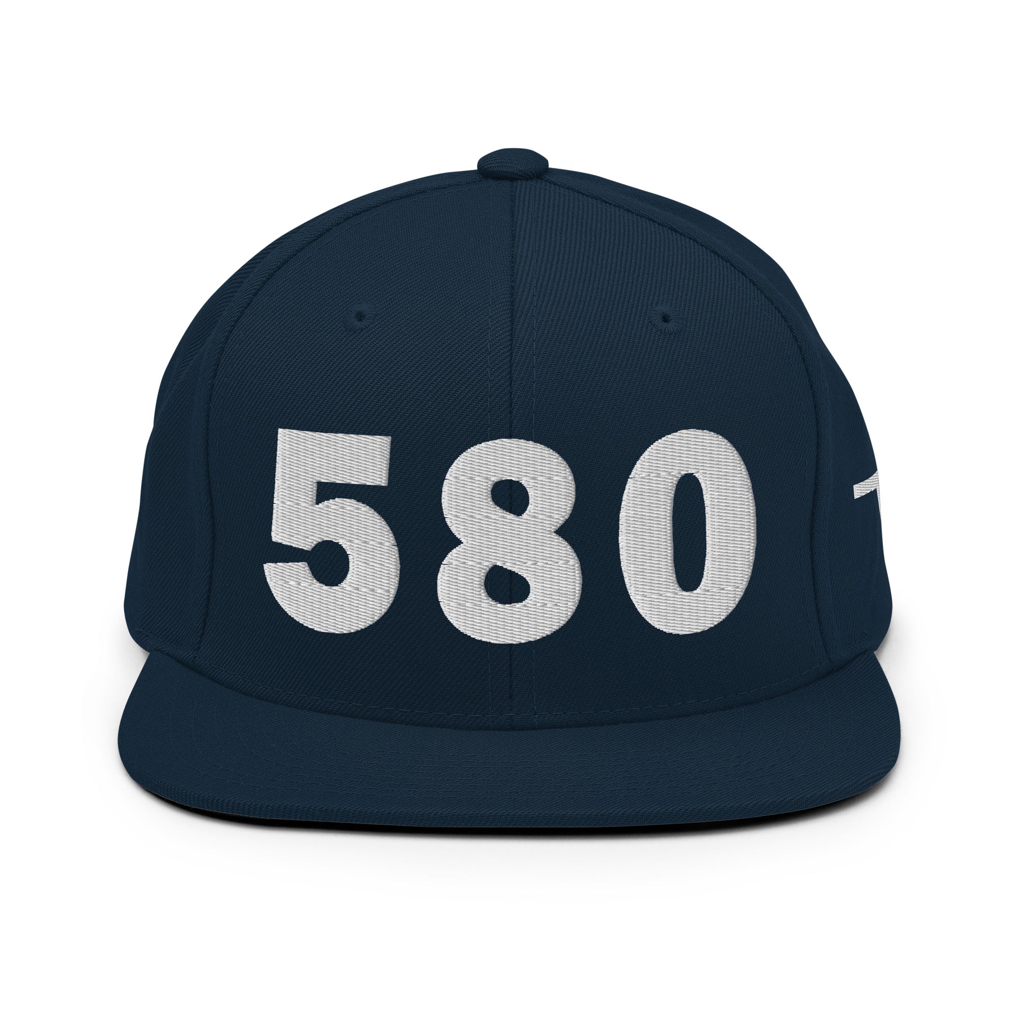 580 Area Code Snapback Hat