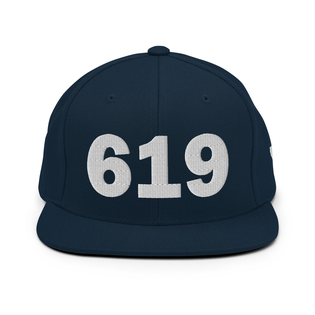 619 Area Code Snapback Hat
