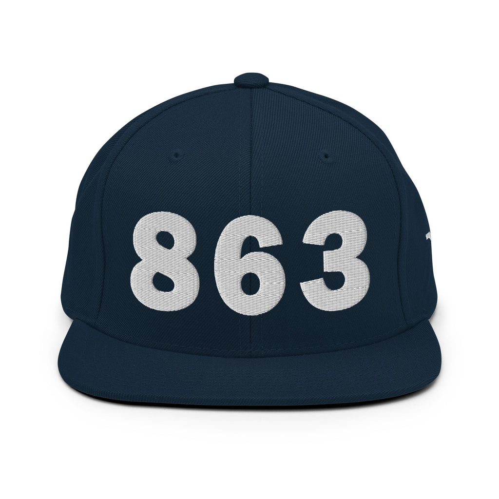 863 Area Code Snapback Hat