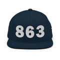 863 Area Code Snapback Hat