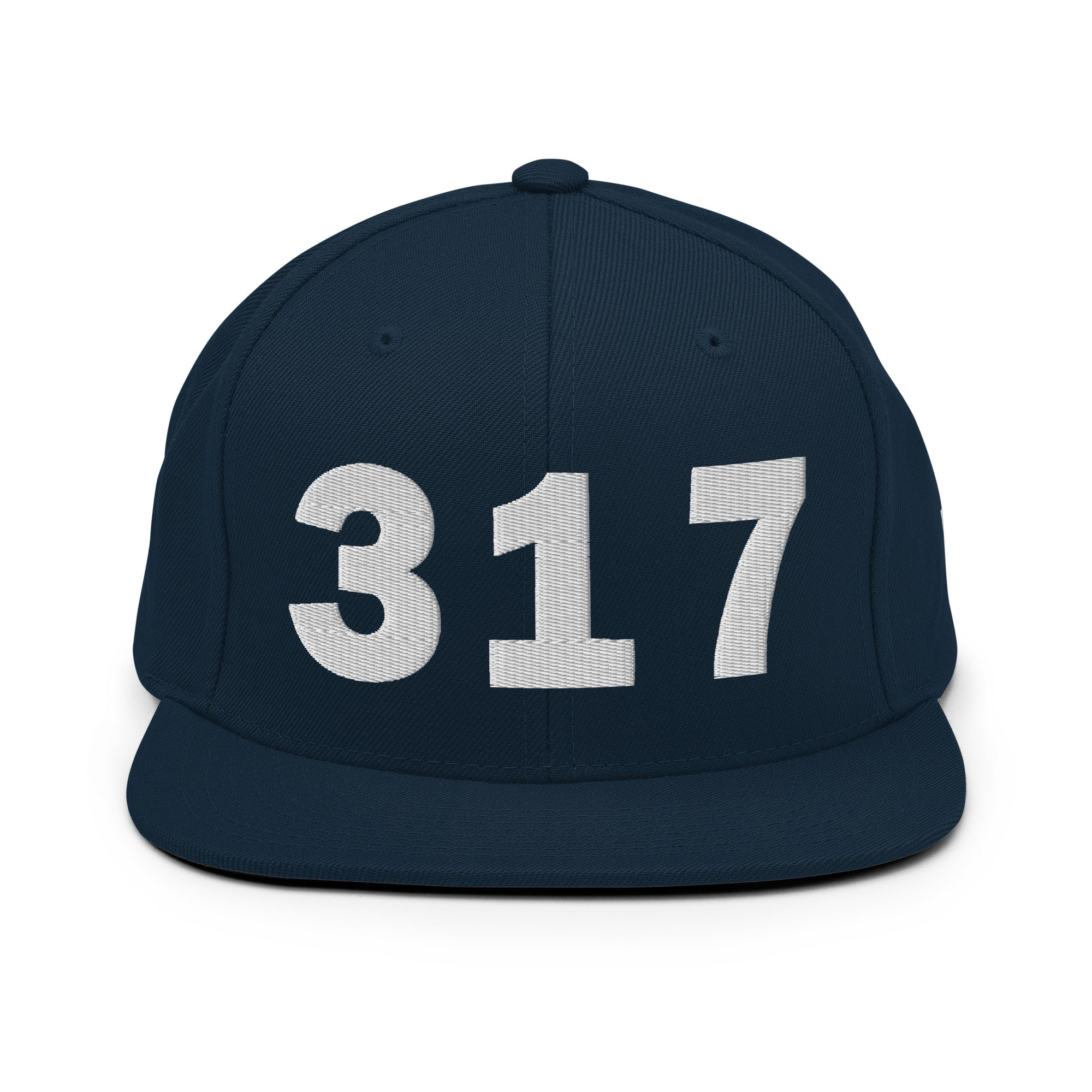 317 Area Code Snapback Hat