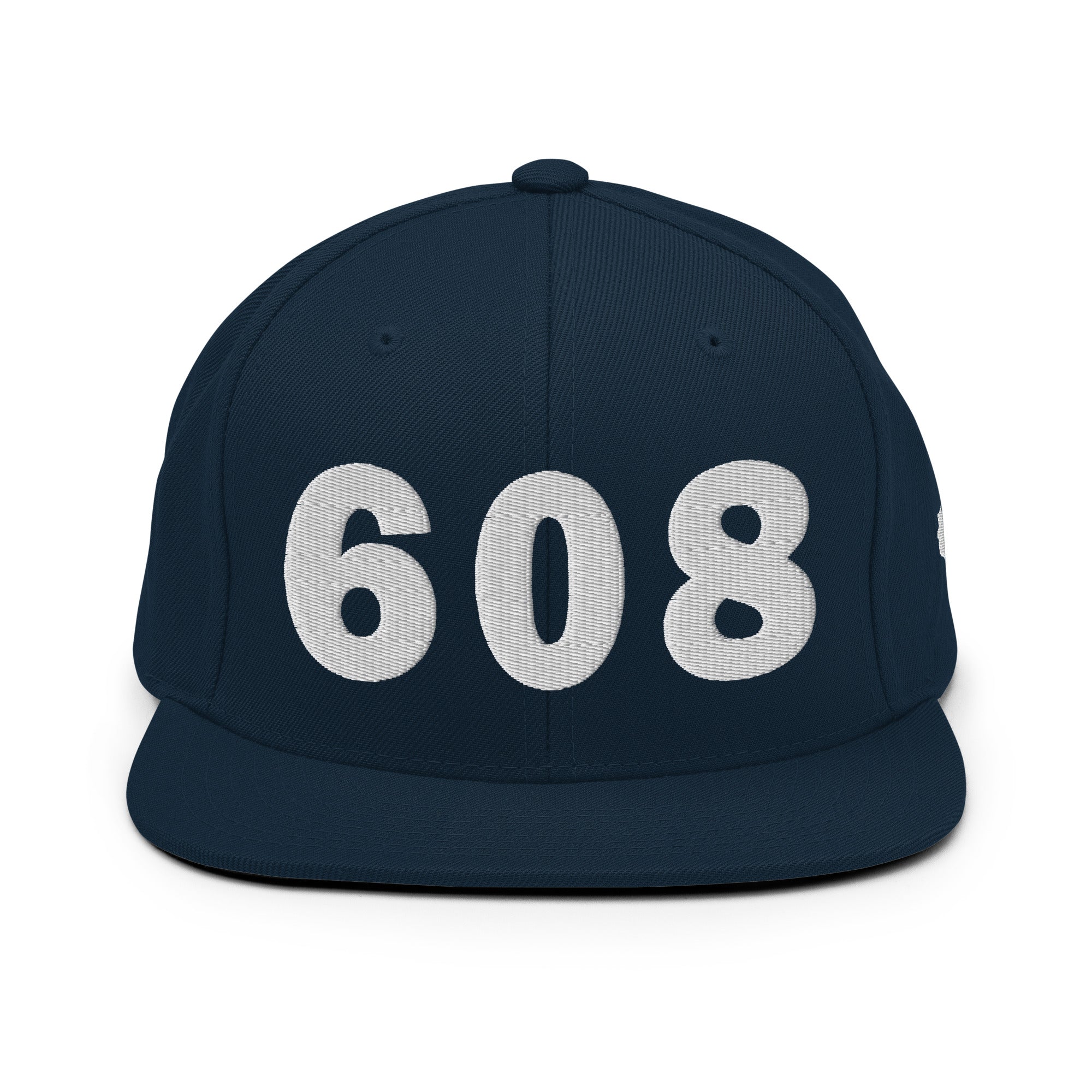 608 Area Code Snapback Hat