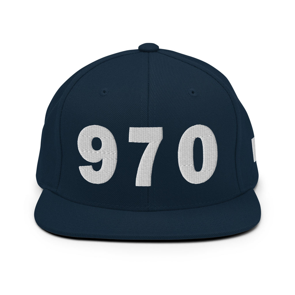 970 Area Code Snapback Hat