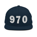 970 Area Code Snapback Hat