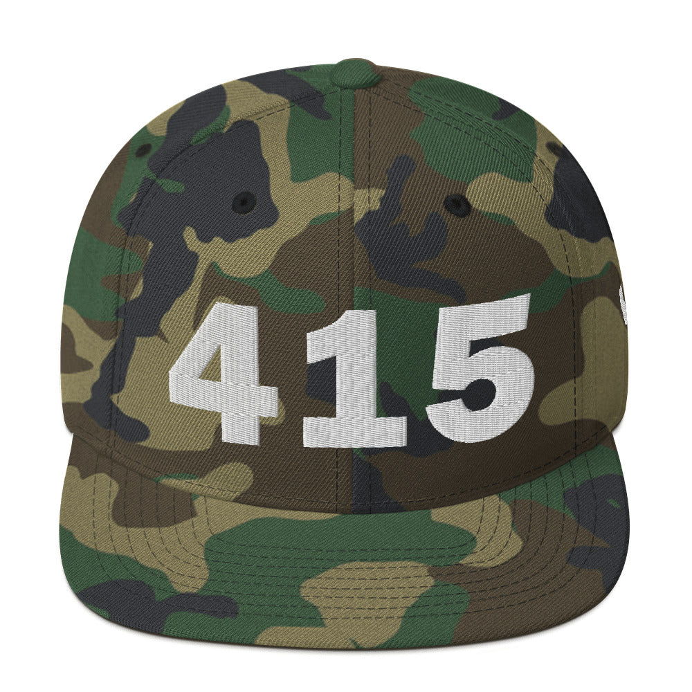 415 Area Code Snapback Hat