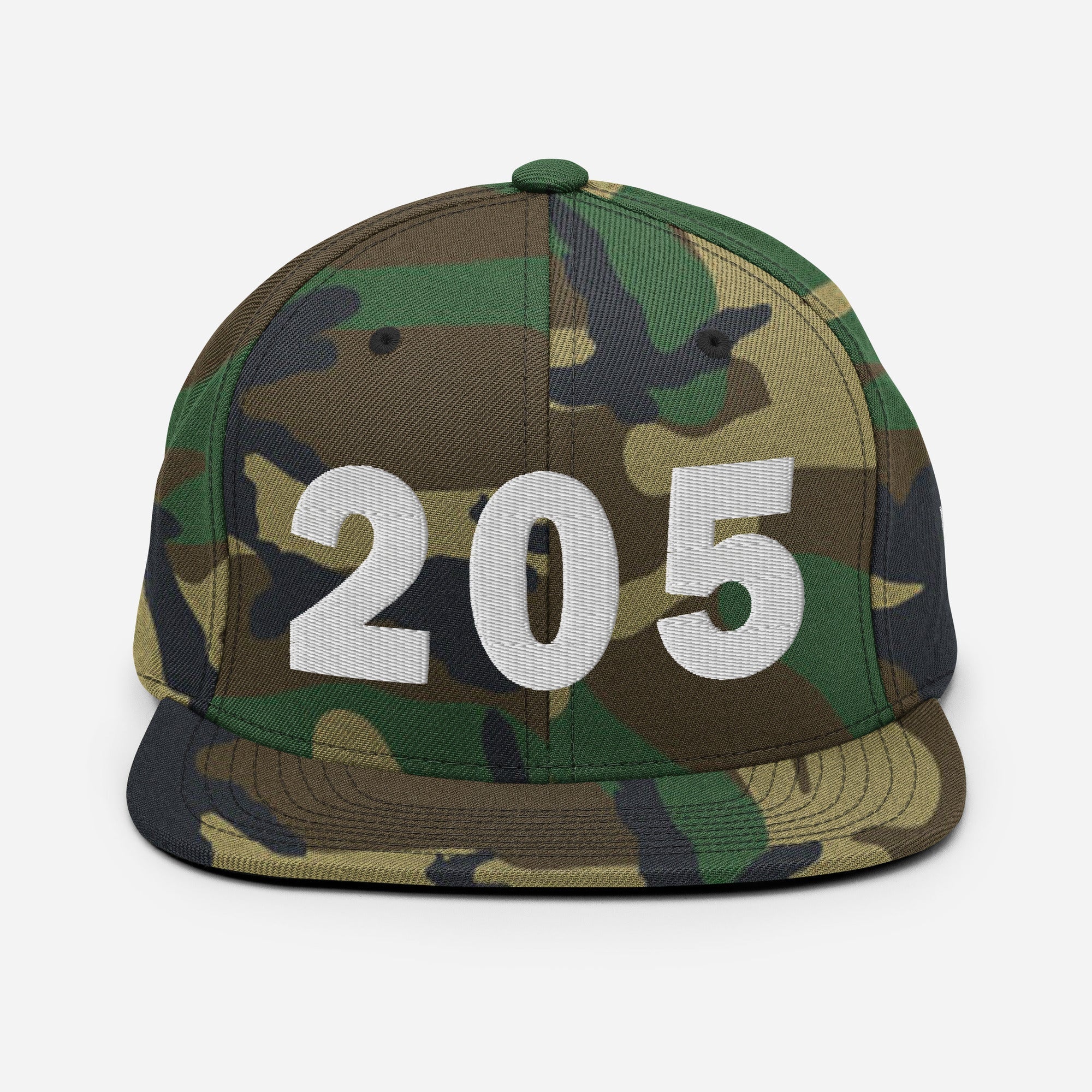 205 Area Code Snapback Hat
