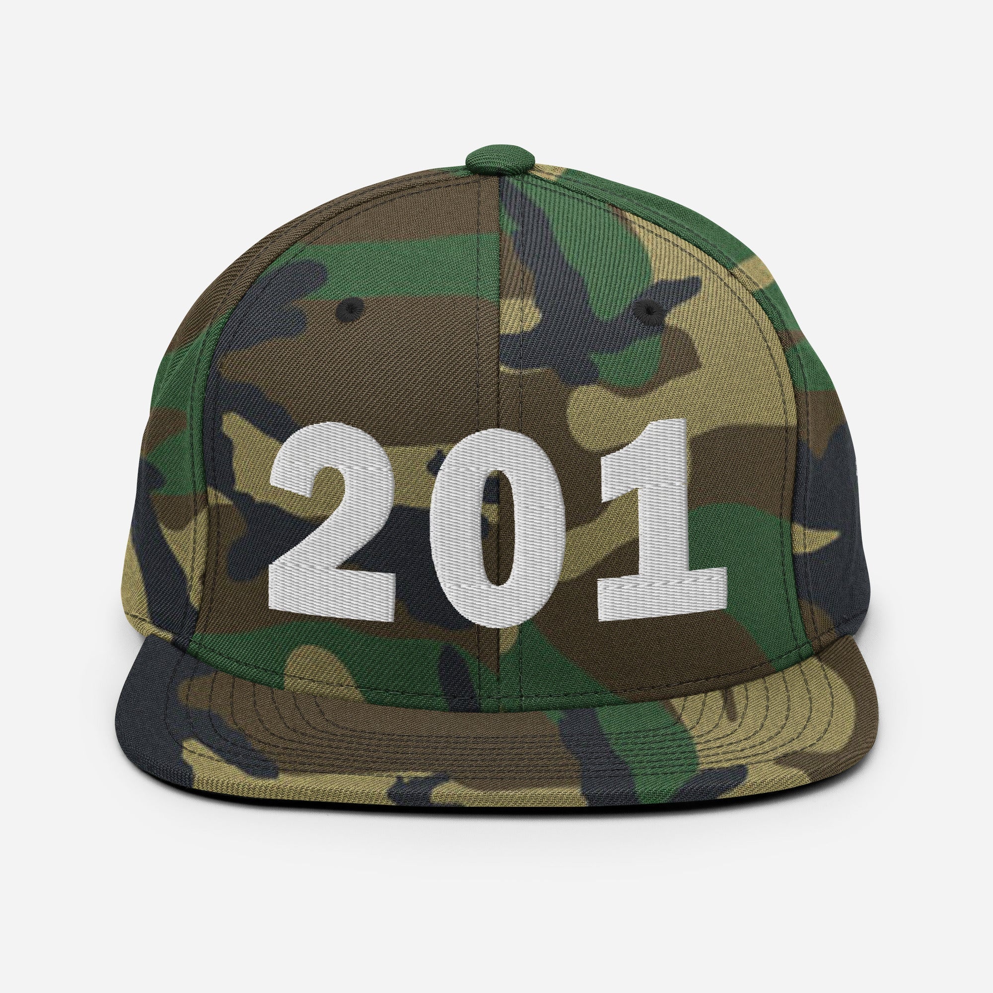 201 Area Code Snapback Hat