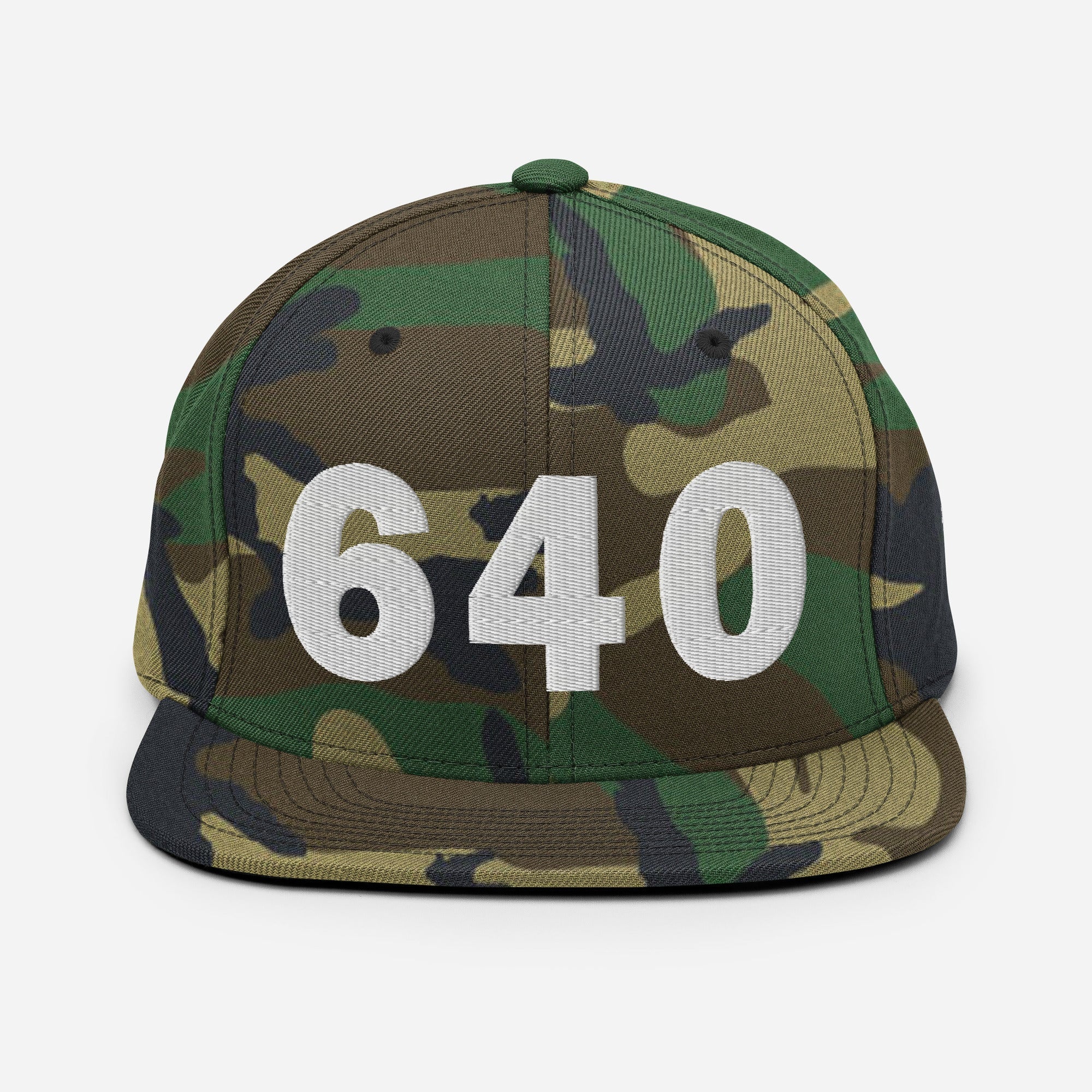 640 Area Code Snapback Hat