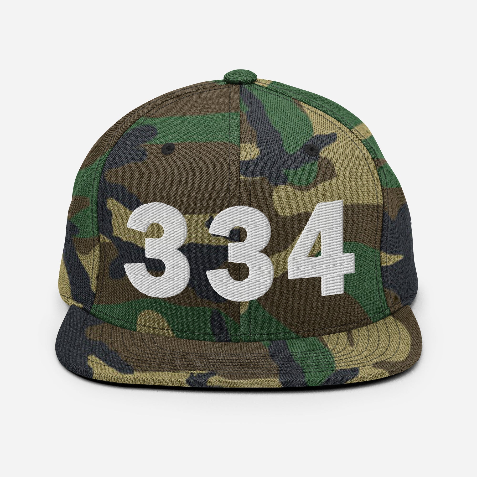 334 Area Code Snapback Hat