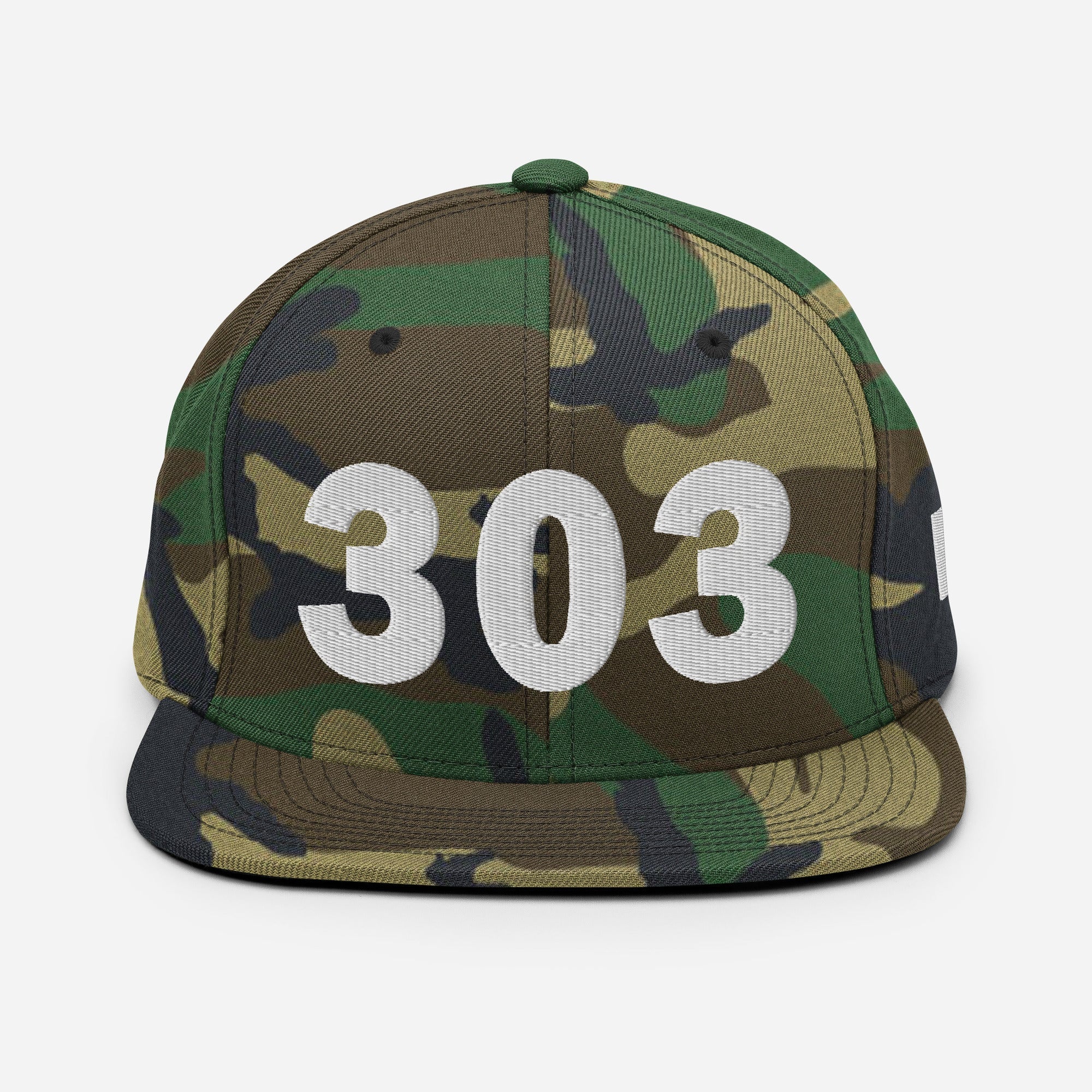 303 Area Code Snapback Hat