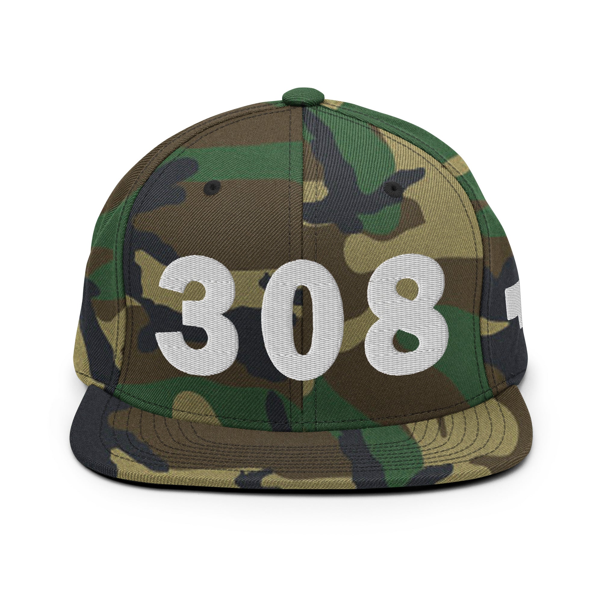 308 Area Code Snapback Hat
