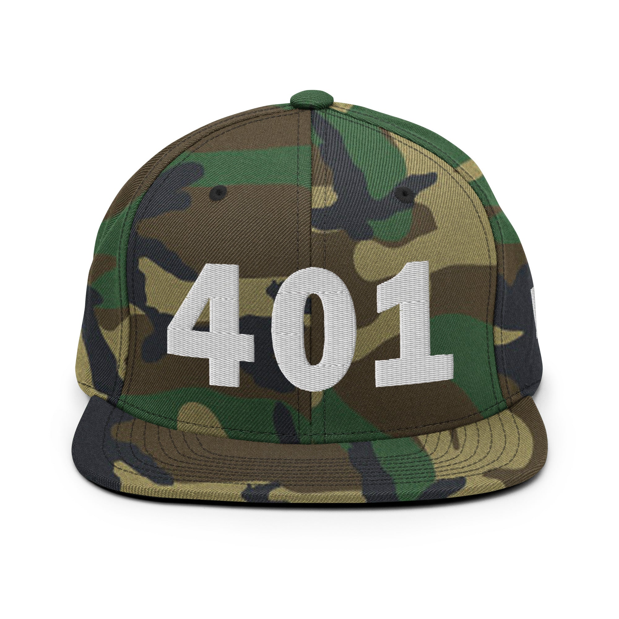 401 Area Code Snapback Hat