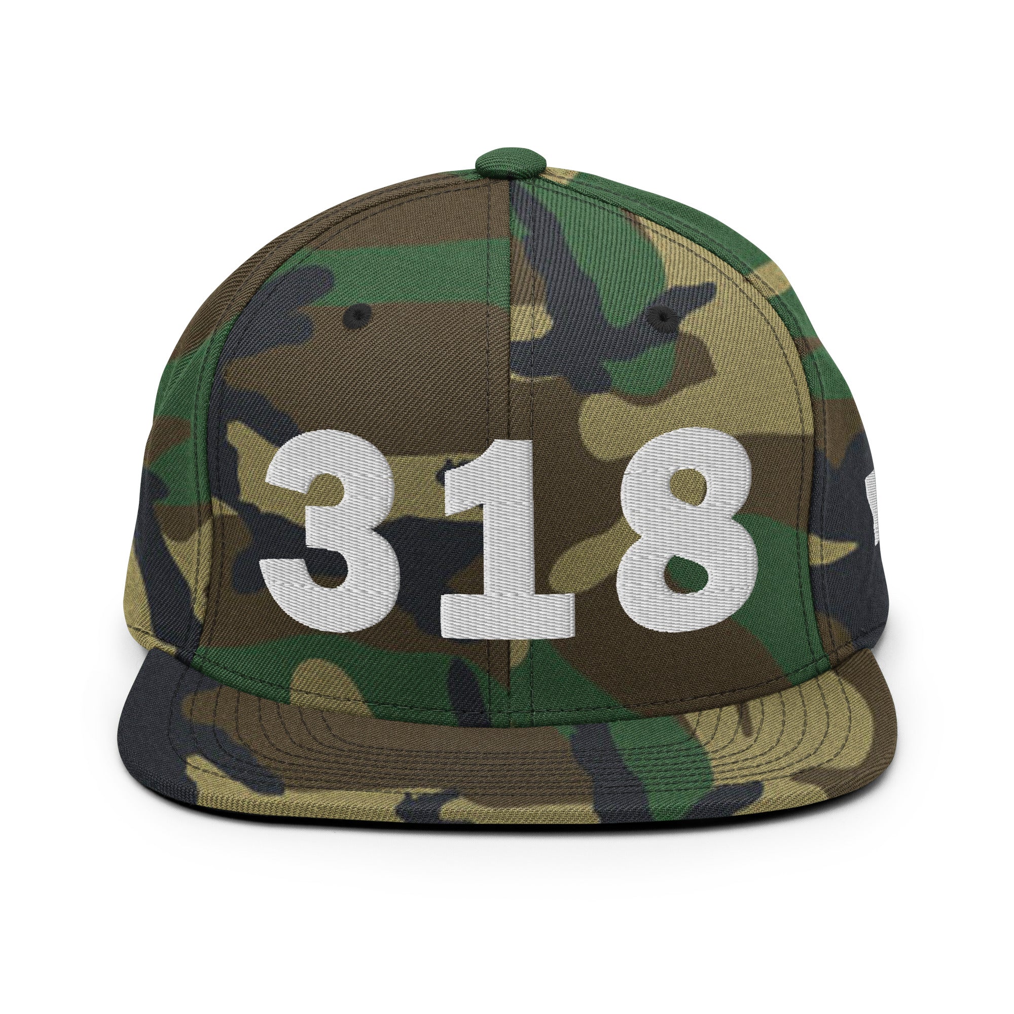 318 Area Code Snapback Hat