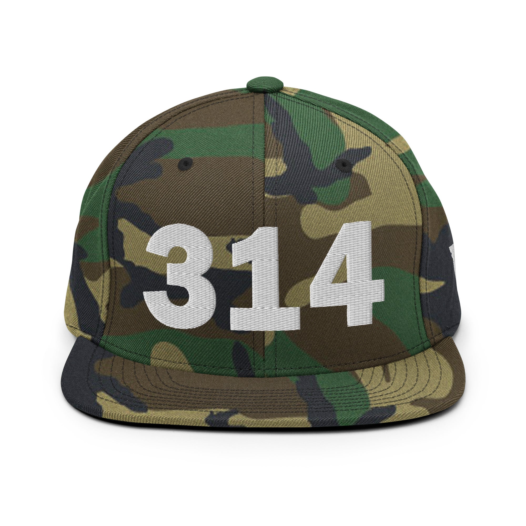 314 Area Code Snapback Hat