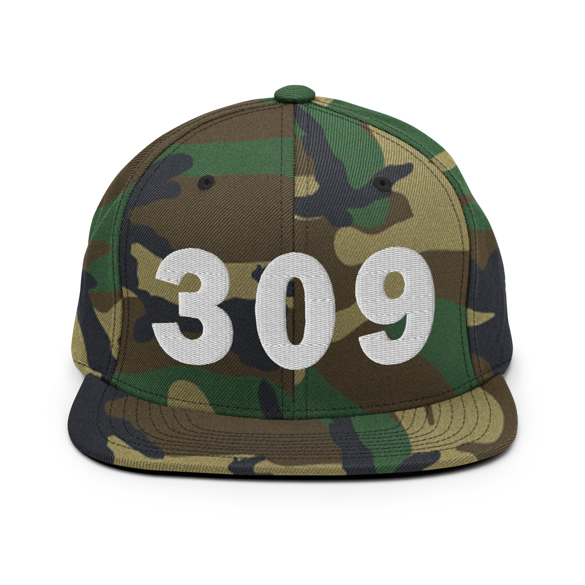 309 Area Code Snapback Hat